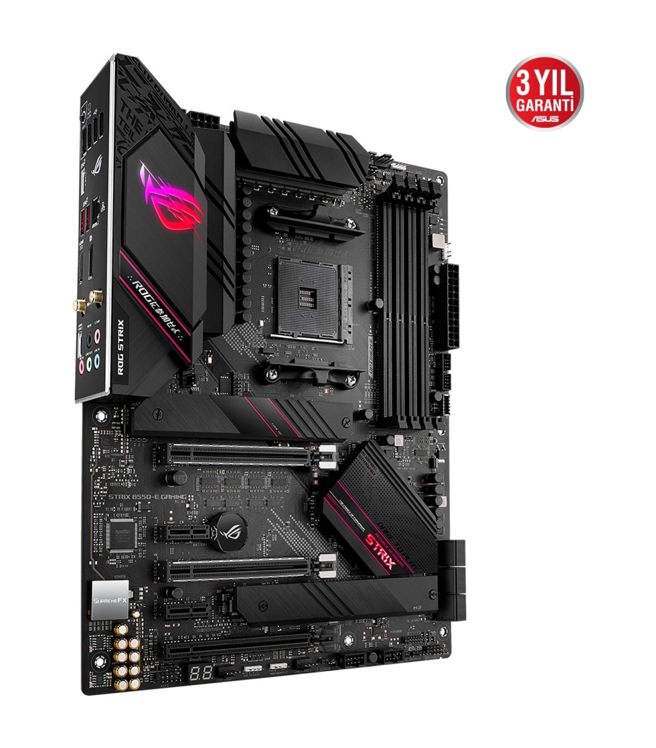 Asus Rog Strix B550-E Gaming Amd B550 Ddr4 5100 Mhz (Oc) Am4 Ax Wifi + Bt Atx Anakart - Görsel 3