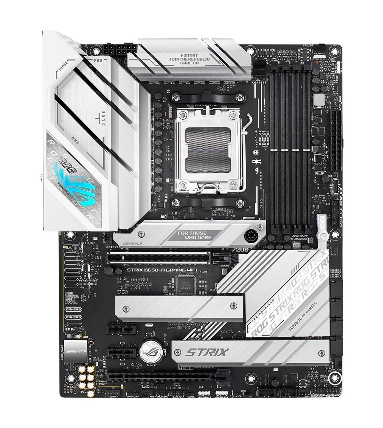 Asus Rog Strıx B650-A Gaming Wıfı Amd B650 Am5 Ddr5 6400 Dp Hdmı 3X M2 Usb3.2 Wifi 6E + Bt Aura Rgb 2.5Gbit Lan Atx Anakart - Görsel 2