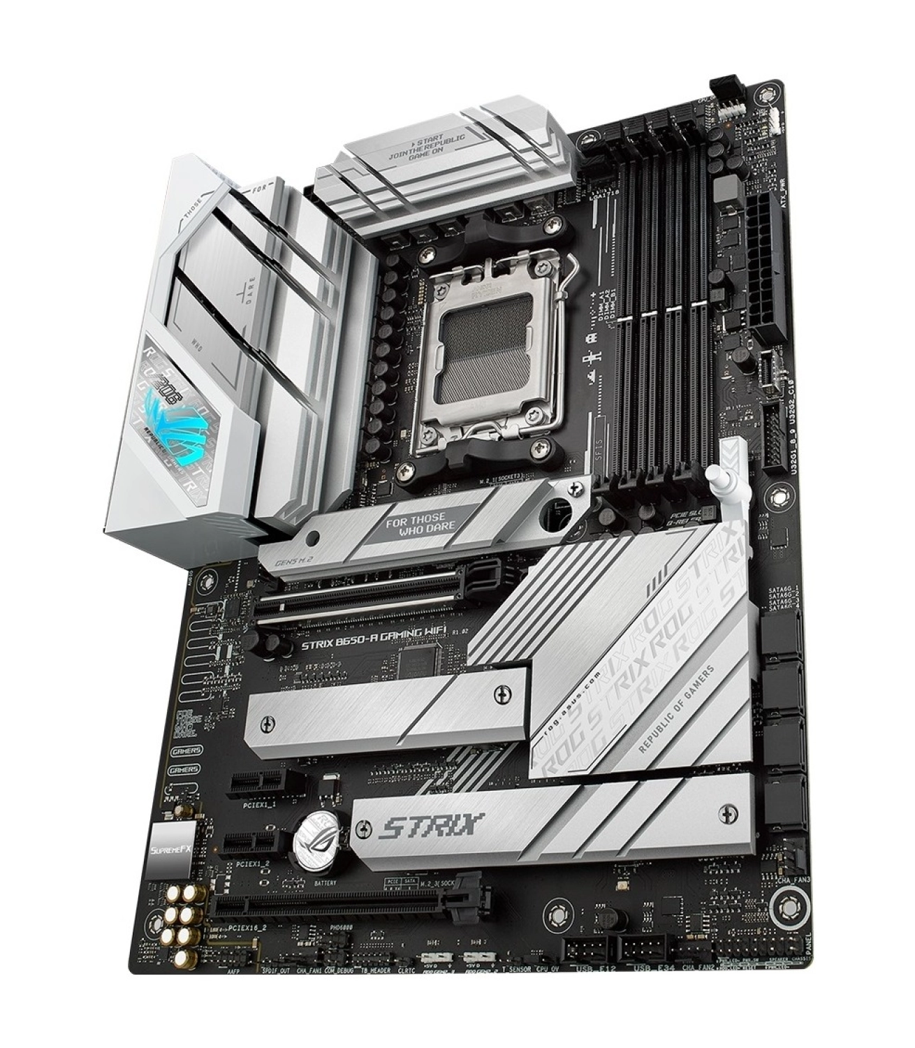 Asus Rog Strıx B650-A Gaming Wıfı Amd B650 Am5 Ddr5 6400 Dp Hdmı 3X M2 Usb3.2 Wifi 6E + Bt Aura Rgb 2.5Gbit Lan Atx Anakart - Görsel 5