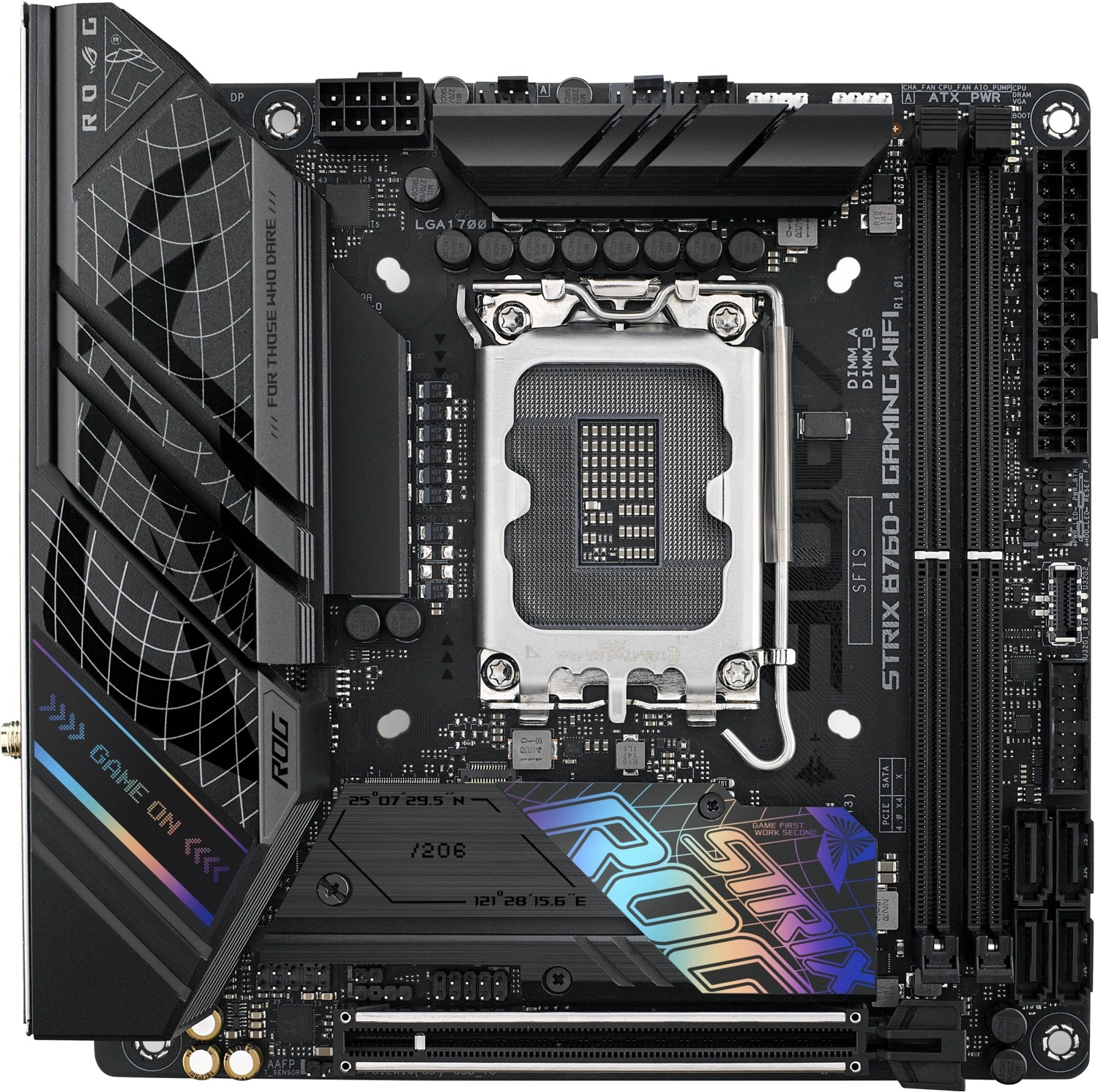Asus Rog Strix B760-I Gaming Wifi Intel B760 Lga1700 Ddr5 Mini-Itx Anakart - Görsel 4