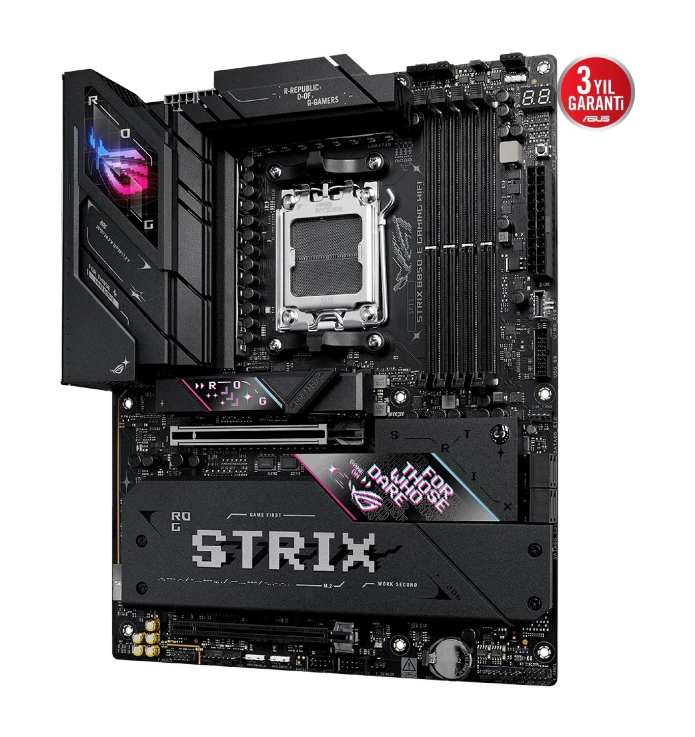 Asus Rog Strix B850-E Gaming Wifi Ddr5 8000Mhz (Oc) M.2 Am5 Atx Anakart - Görsel 5