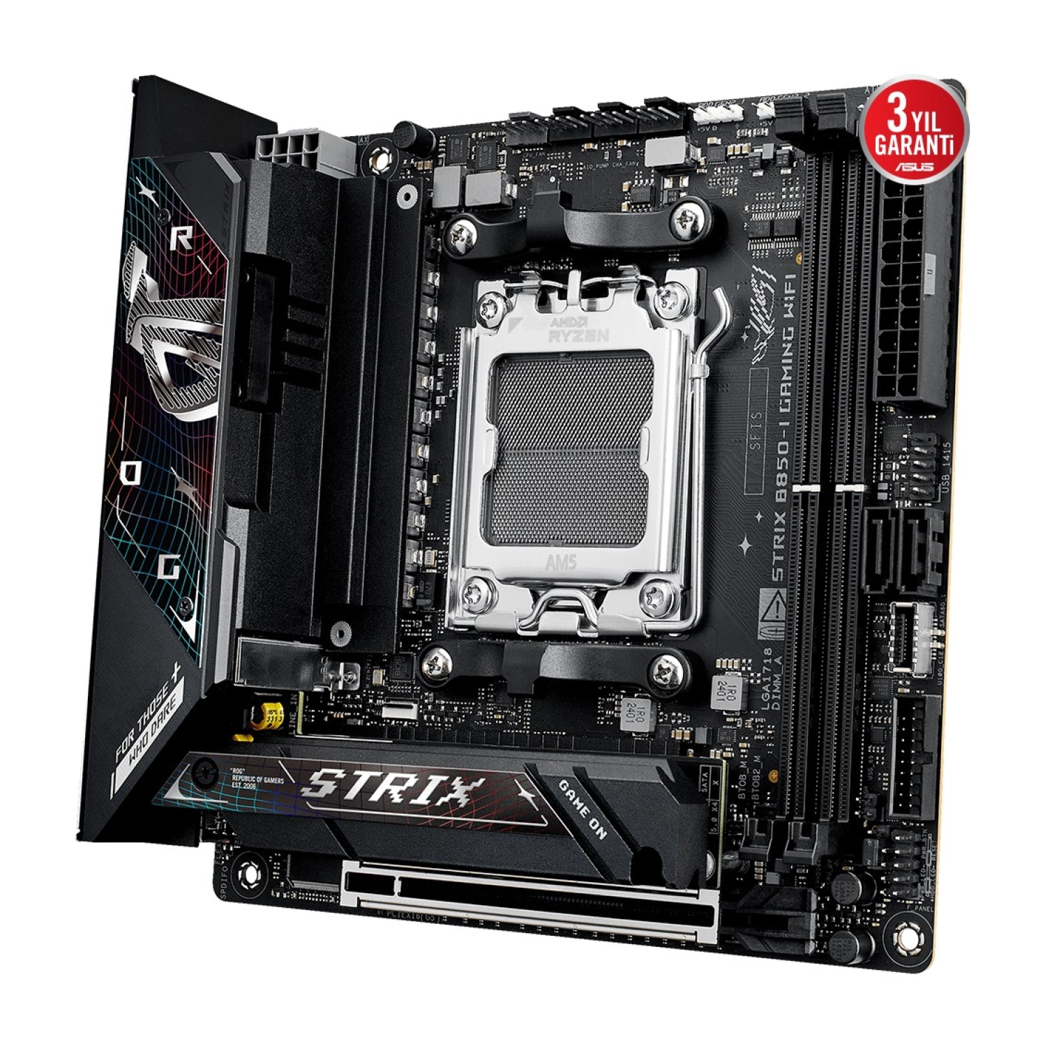 Asus Rog Strix B850-I Gaming Wifi Amd B850 Am5 Ddr5 Mini-Itx Anakart - Görsel 5