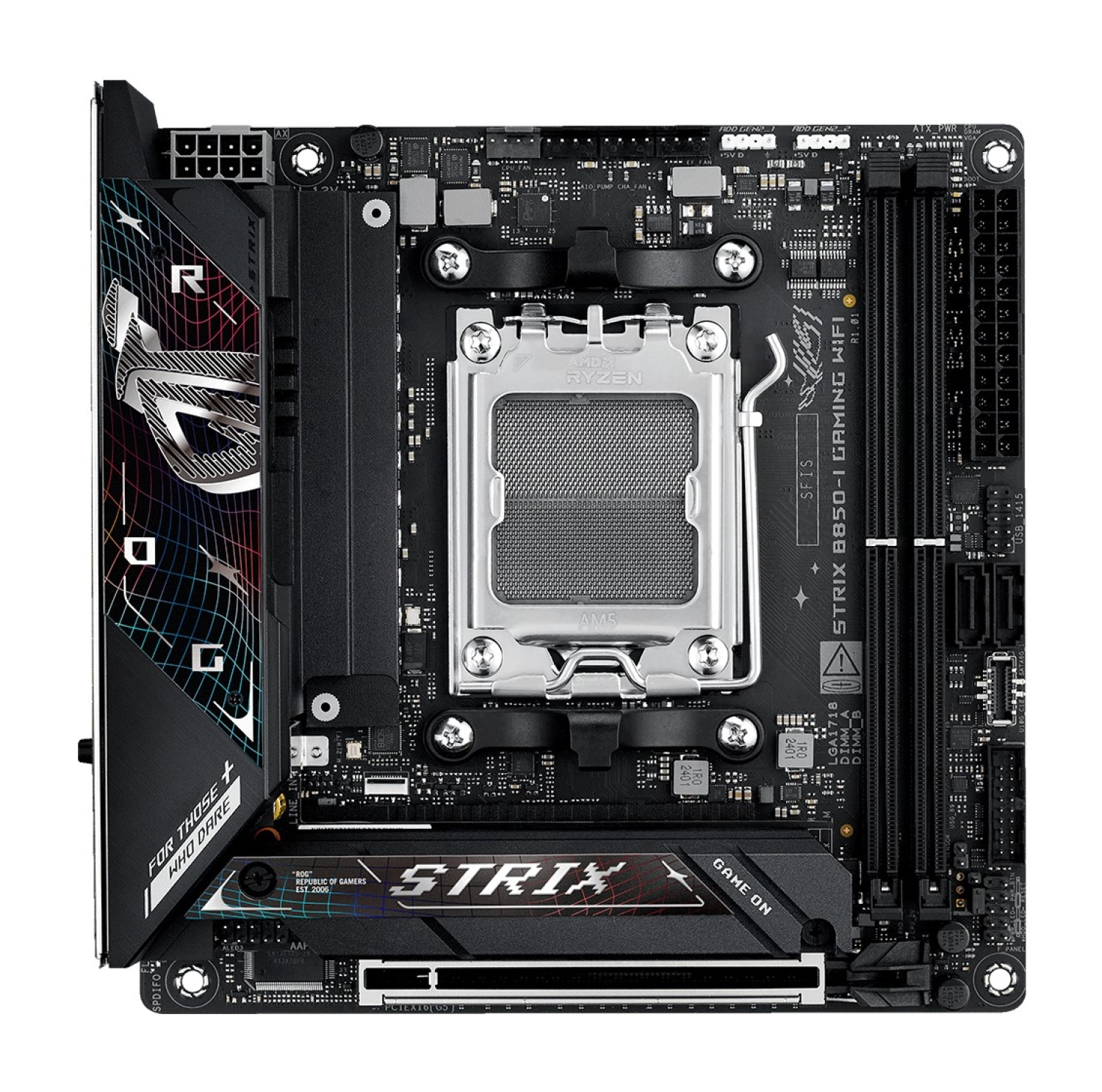 Asus Rog Strix B850-I Gaming Wifi Amd B850 Am5 Ddr5 Mini-Itx Anakart - Görsel 4