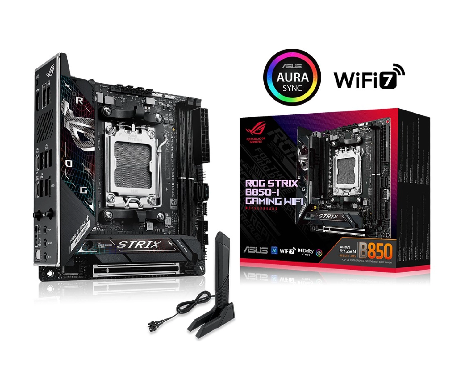 Asus Rog Strix B850-I Gaming Wifi Amd B850 Am5 Ddr5 Mini-Itx Anakart ürün görseli