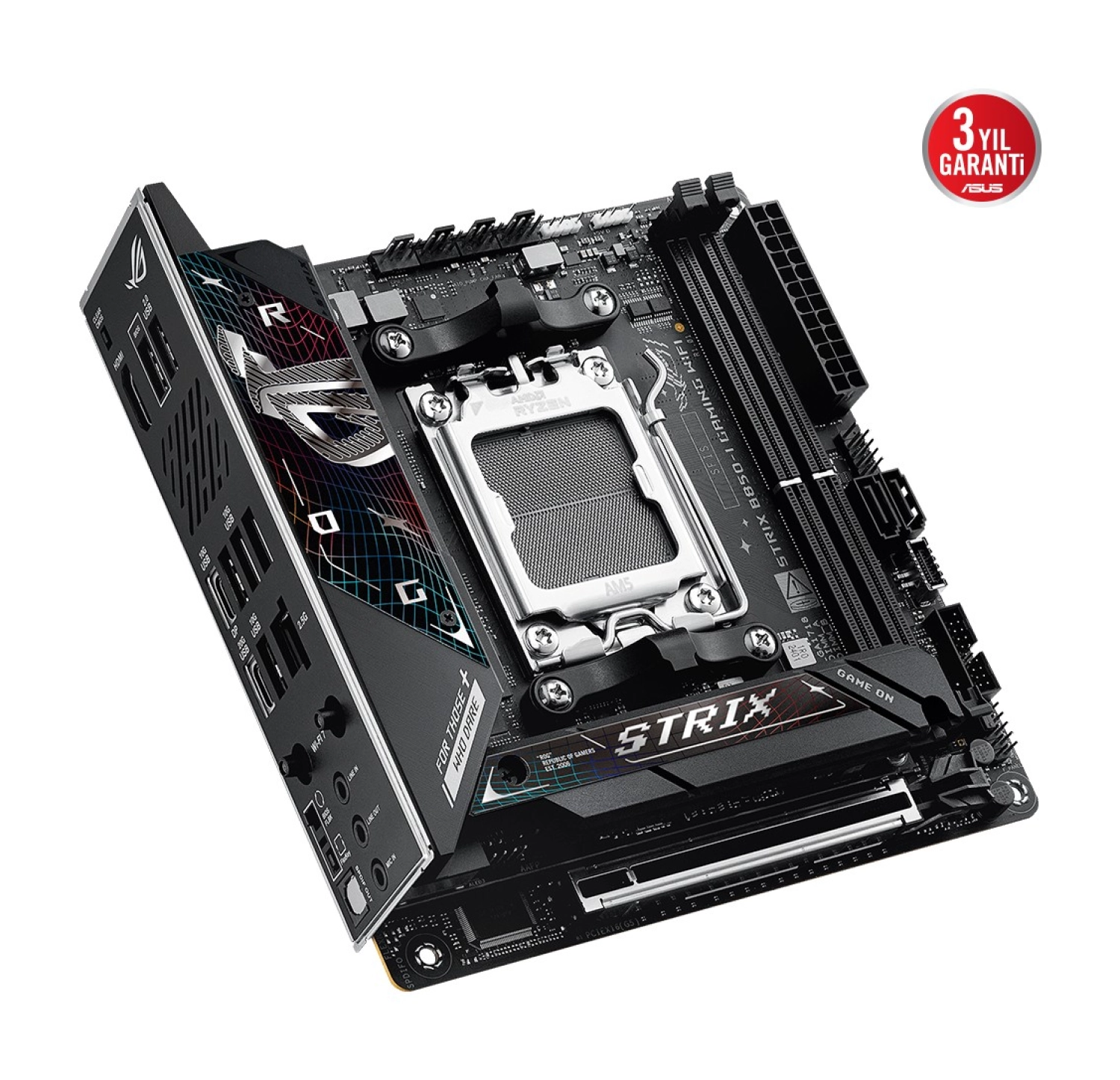 Asus Rog Strix B850-I Gaming Wifi Amd B850 Am5 Ddr5 Mini-Itx Anakart - Görsel 3