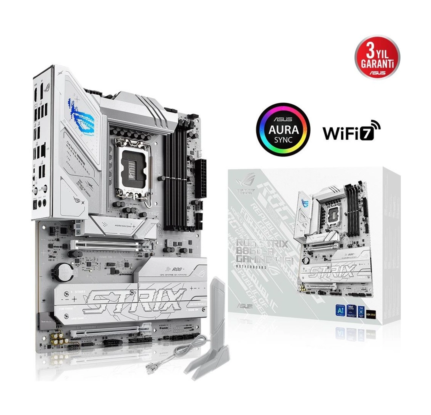 Asus Rog Strix B860-A Gaming Wifi Lga1851 Ddr5 Dp Hdmi Anakart - Görsel 2