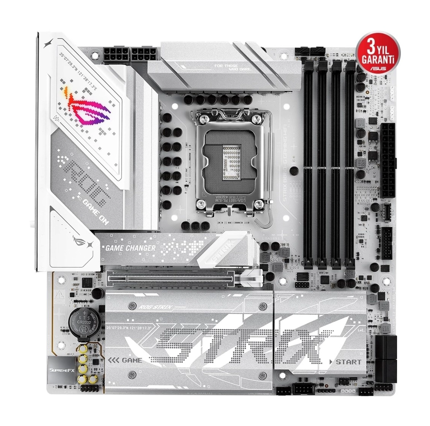 Asus Rog Strix B860-G Gaming Wifi Ddr5 9066Mhz (Oc) M.2 1851P Matx Anakart - Görsel 2