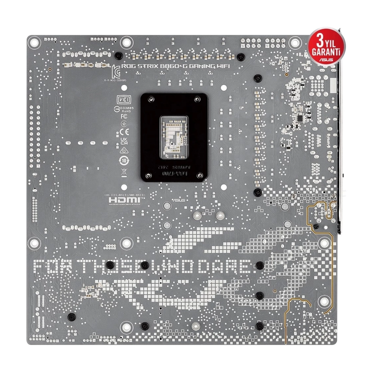 Asus Rog Strix B860-G Gaming Wifi Ddr5 9066Mhz (Oc) M.2 1851P Matx Anakart - Görsel 3
