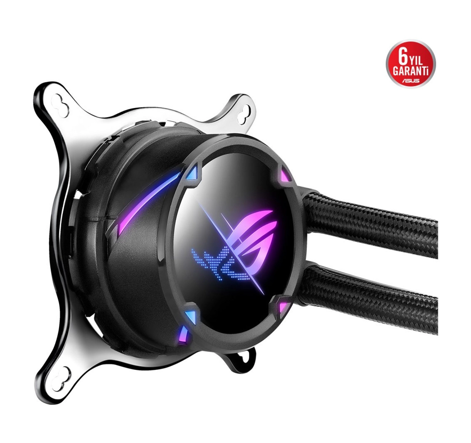Asus Rog Strix Lc Ii 240 Argb Aura Sync Rgb 120Mm Adreslenebi̇li̇r Rgb Fan Sivi Cpu Soğutucusu V3 - Görsel 3