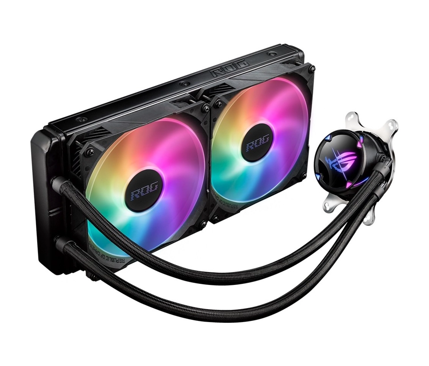 Asus Rog Strix Lc Ii 280 Argb Aura Sync Dual Rog 140Mm Adreslenebi̇li̇r Rgb Fan Sivi Cpu Soğutucusu V2 - Görsel 5