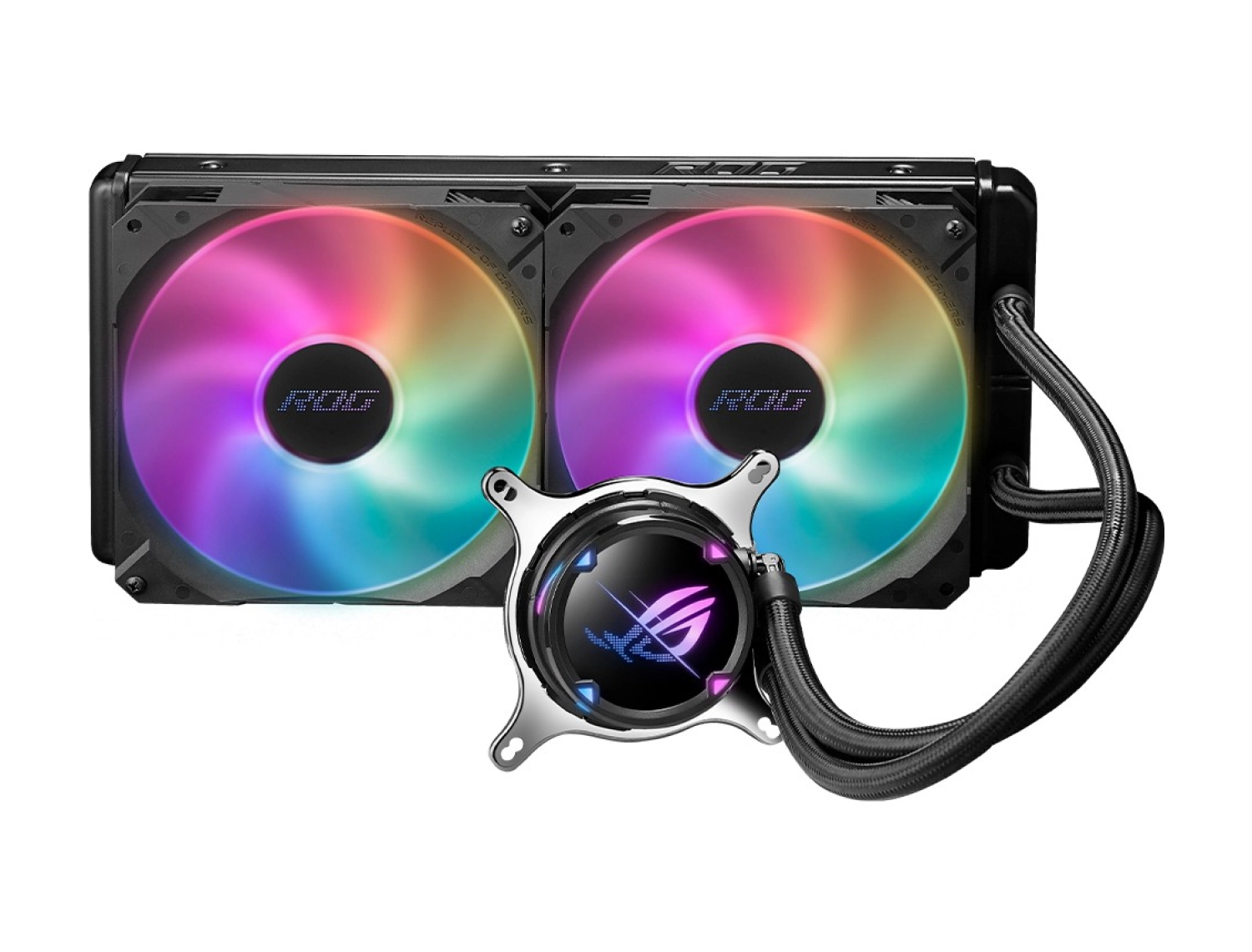 Asus Rog Strix Lc Ii 280 Argb Aura Sync Dual Rog 140Mm Adreslenebi̇li̇r Rgb Fan Sivi Cpu Soğutucusu V2 - Görsel 4