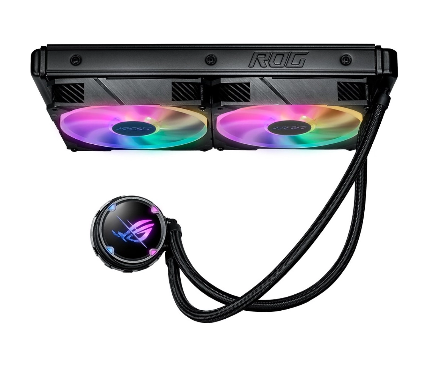 Asus Rog Strix Lc Ii 280 Argb Aura Sync Dual Rog 140Mm Adreslenebi̇li̇r Rgb Fan Sivi Cpu Soğutucusu V2 - Görsel 6