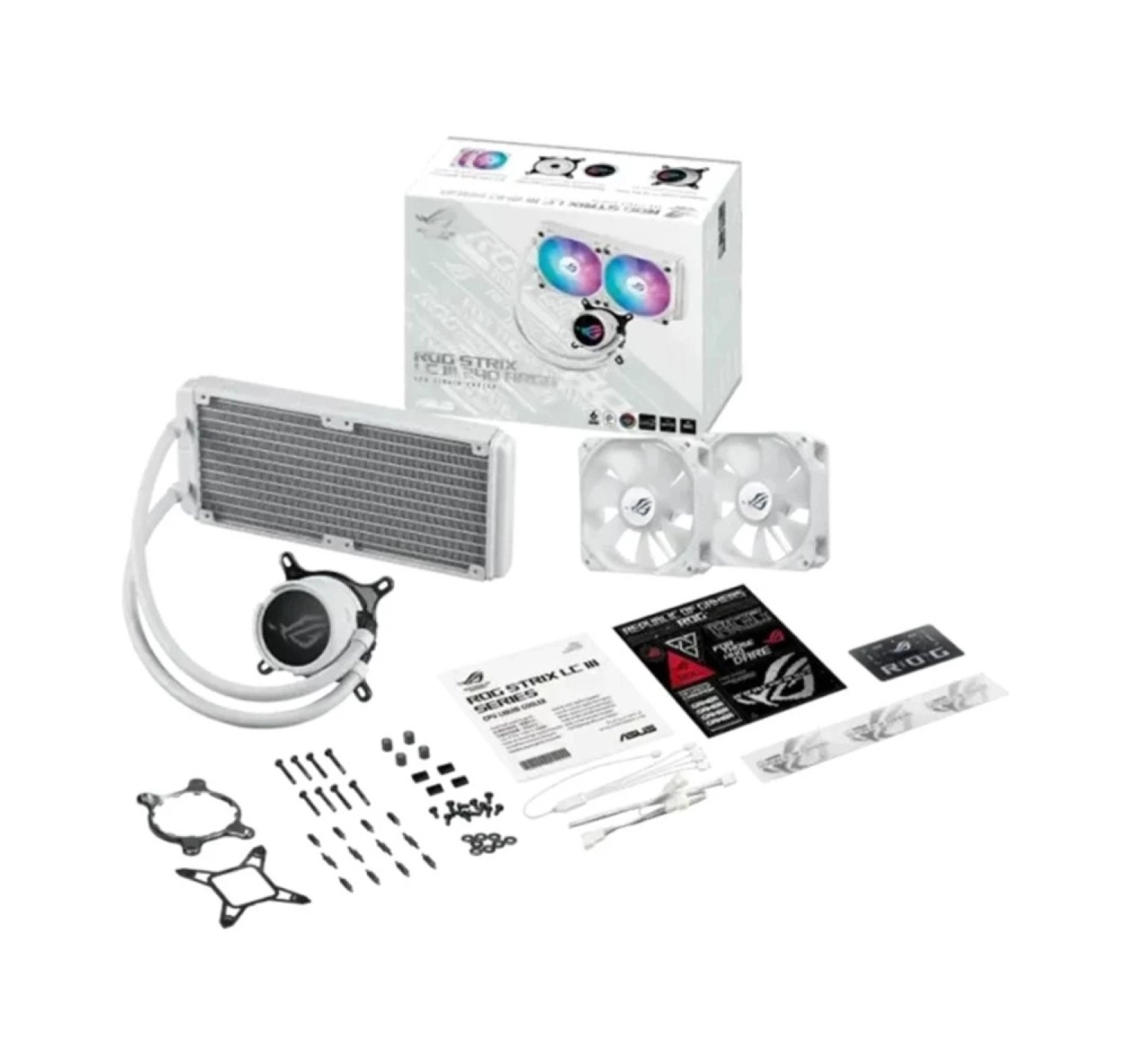 Asus Rog Strix Lc Iıı 240 Argb White Edition 240Mm Işlemci Sıvı Soğutucusu Beyaz 90Rc00S2-M0Uay0 - Görsel 5