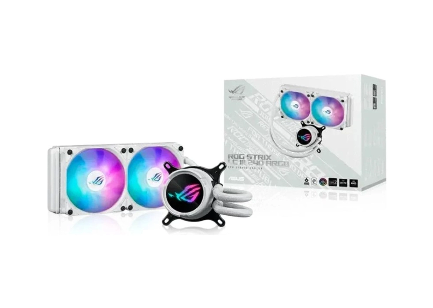 Asus Rog Strix Lc Iıı 240 Argb White Edition 240Mm Işlemci Sıvı Soğutucusu Beyaz 90Rc00S2-M0Uay0 - Görsel 4