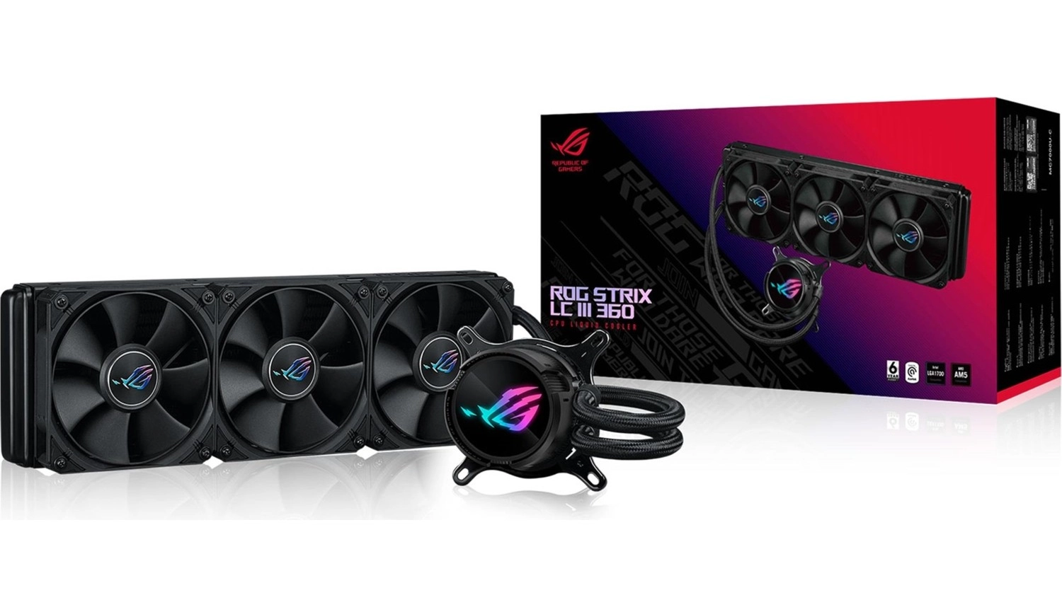Asus Rog Strix Lc Iıı 360 360Mm Amd-Intel Uyumlu Işlemci Sıvı Soğutucu ürün görseli