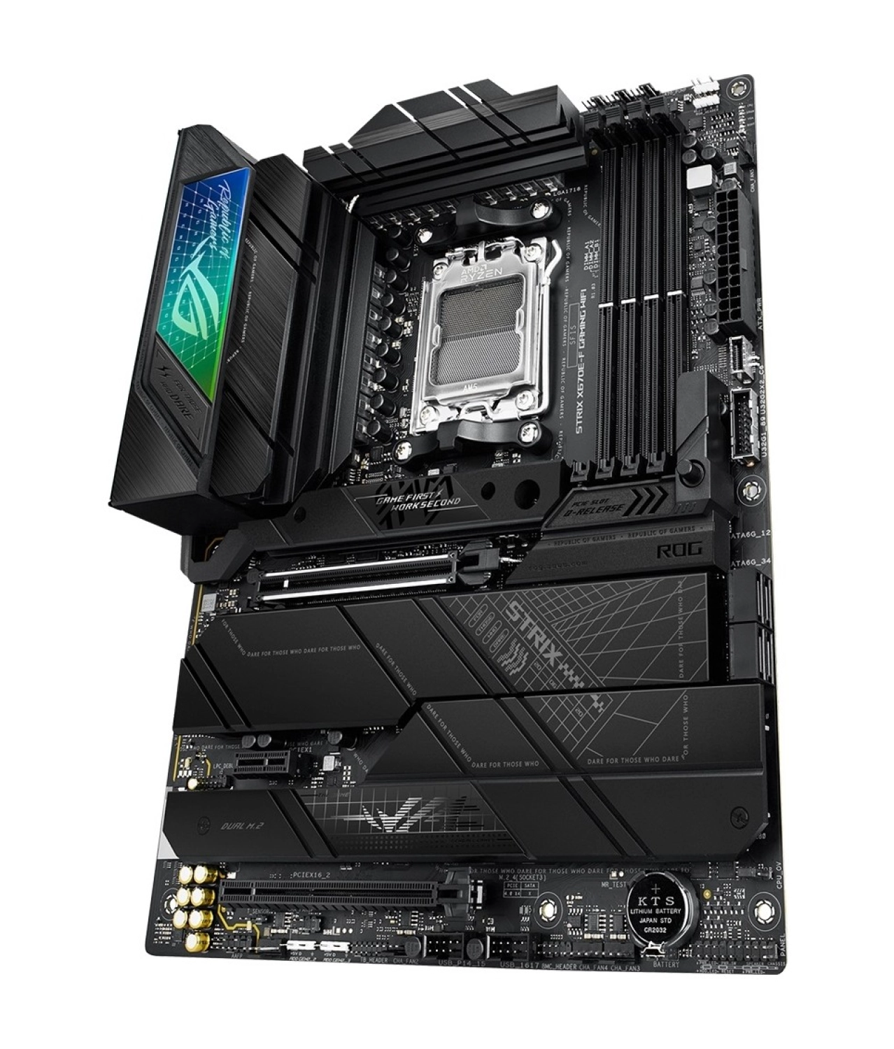 Asus Rog Strix X670E-F Gaming Wifi Amd X670E Am5 Ddr5 Atx Anakart - Görsel 4