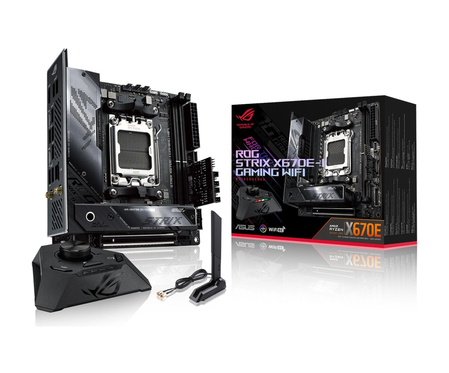 Asus Rog Strix X670E-I Gaming Wifi Amd X670E Am5 Ddr5 Mini-Itx Anakart ürün görseli