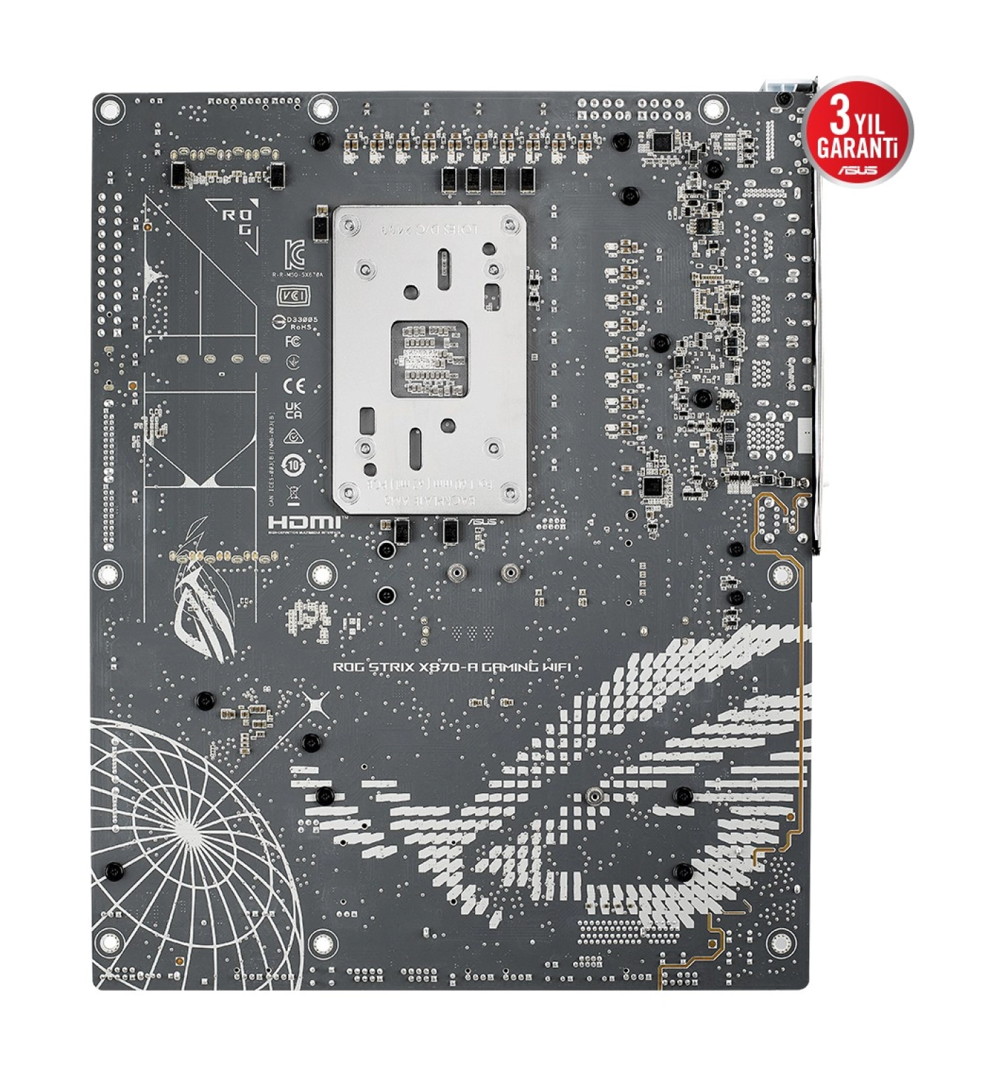 Asus Rog Strıx X870-A Gaming Wıfı Amd X870 Am5 Ddr5 8000 Dp Hdmi 2Xusb4 4X M2 Usb3.2 Wifi 7 + Bt Aura Rgb 5Gbit Lan Atx Anakart ürün görseli