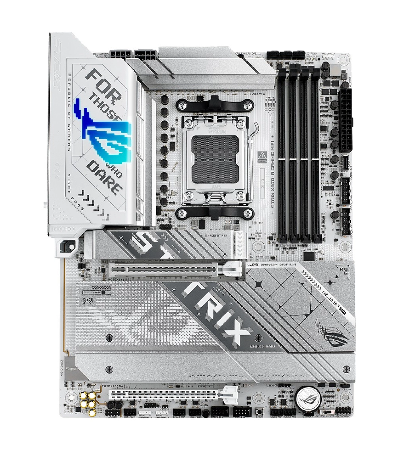 Asus Rog Strıx X870-A Gaming Wıfı Amd X870 Am5 Ddr5 8000 Dp Hdmi 2Xusb4 4X M2 Usb3.2 Wifi 7 + Bt Aura Rgb 5Gbit Lan Atx Anakart - Görsel 3