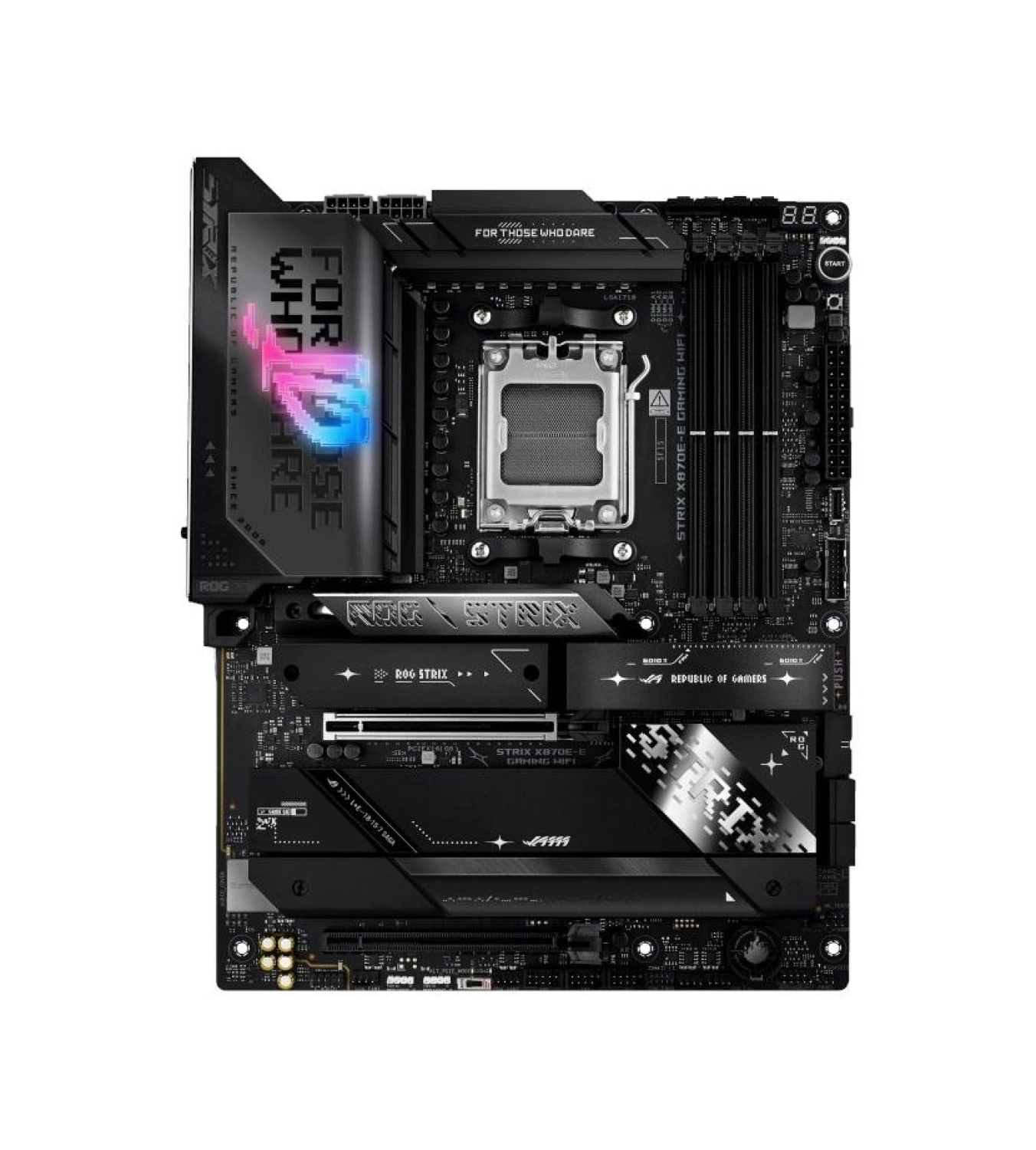 Asus Rog Strix X870E-E Gaming Wifi Amd Am5 Dr5 Atx - Görsel 2