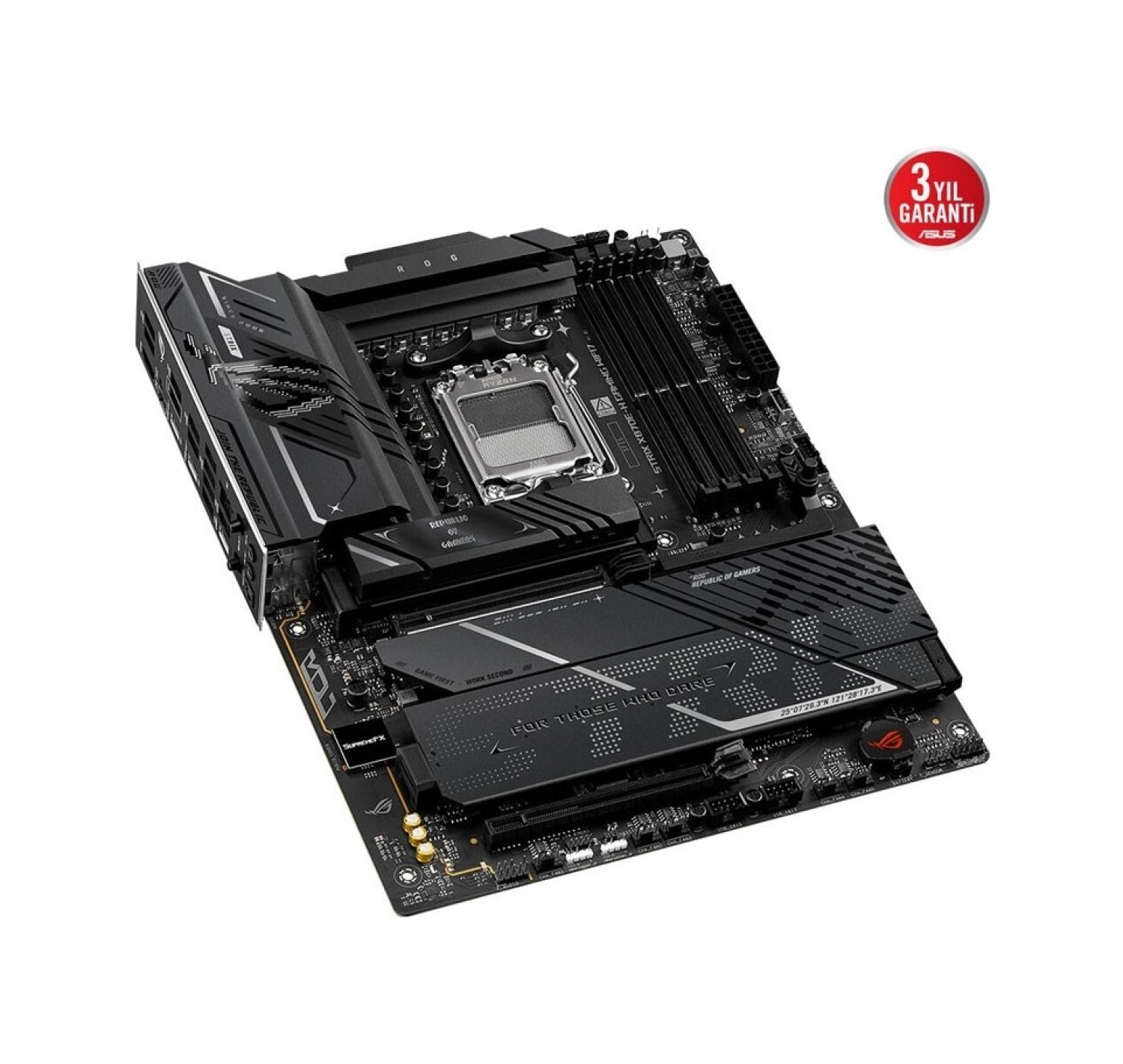 Asus Rog Strıx X870E-H Gaming Wıfı7 Soket Am5 Amd X870E Ddr5 8000+Mt/S(Oc) Wi-Fi 7 Atx Anakart - Görsel 4