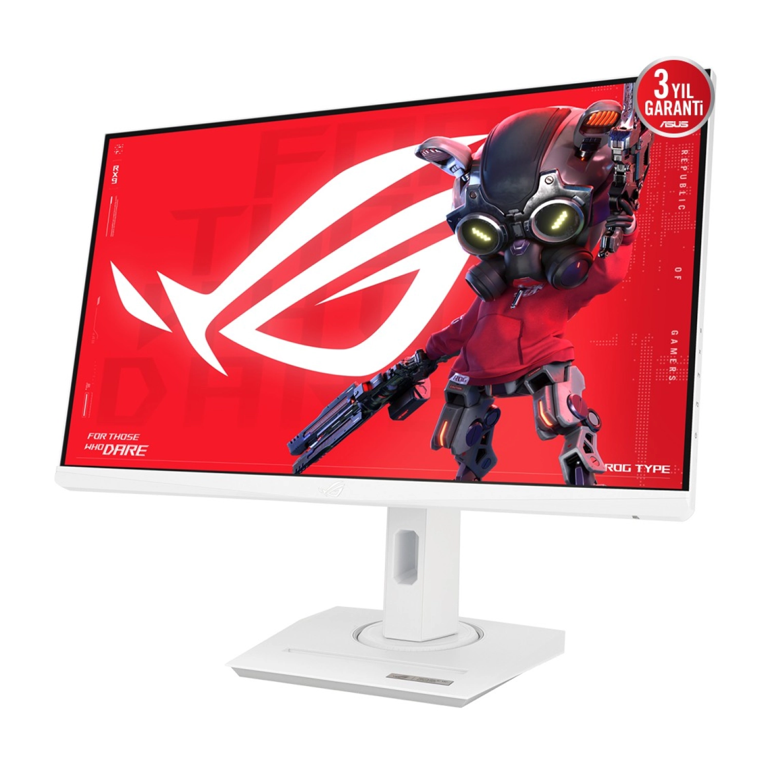 Asus Rog Strix Xg259Qng-W 24.5" Fast Ips Fhd 380Hz 0.3Ms Hdr Freesync/G-Sync Beyaz Dp Hdmi Usb Pivot Monitör - Görsel 4