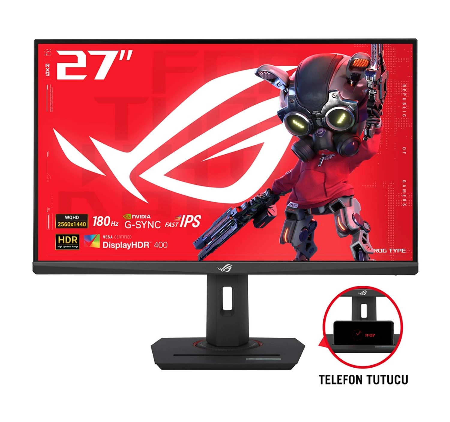 Asus Rog Strix Xg27Acs 27 Inç 180Hz 1Ms 2K Qhd Adaptive Sync Fast Ips Gaming Monitör ürün görseli