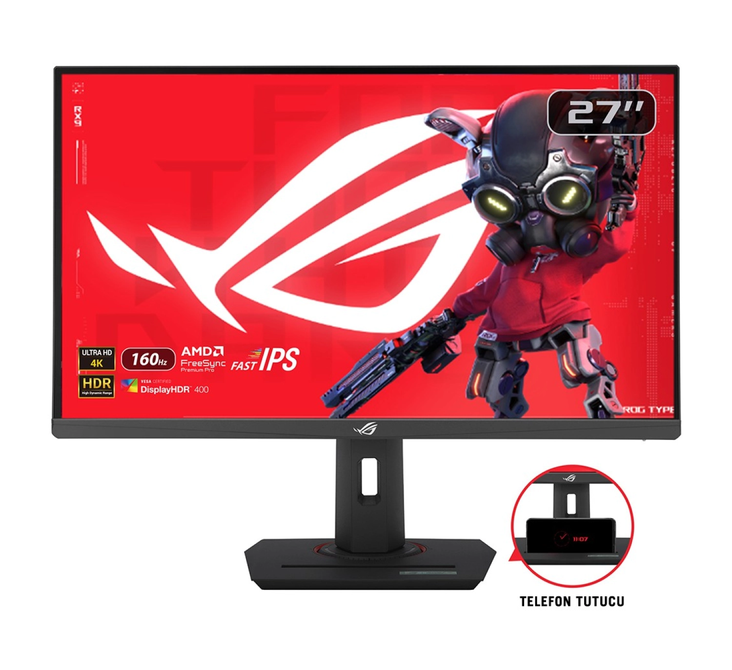 Asus Rog Strix Xg27Ucs 27 Inç 160Hz 1Ms 4K Uhd Adaptive Sync Fast Ips Gaming Monitör ürün görseli