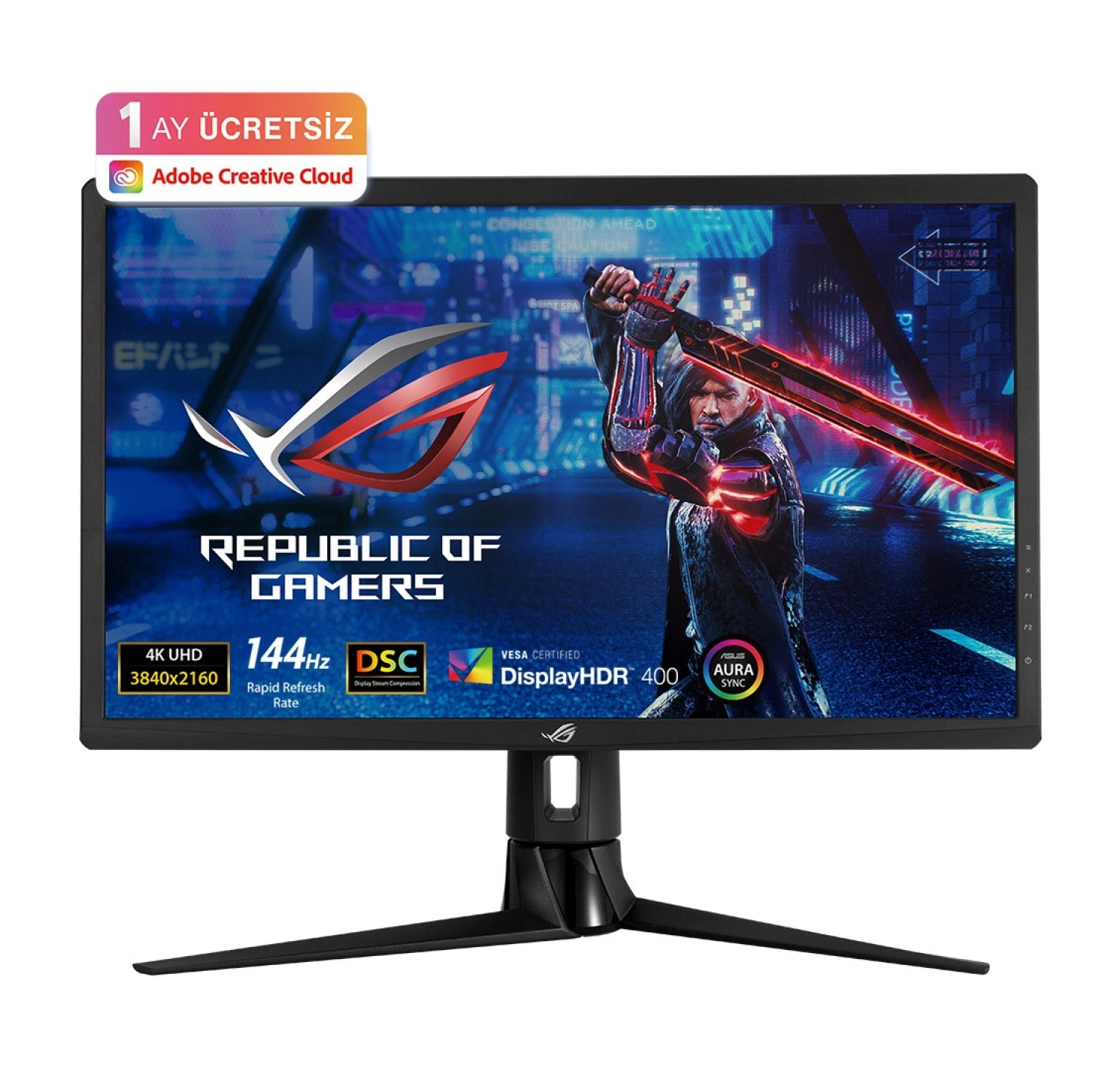 Asus Rog Strix Xg27Uqr 27 Inç 144Hz 1Ms 4K Uhd Hdr10 G-Sync Ips Gaming Monitor ürün görseli