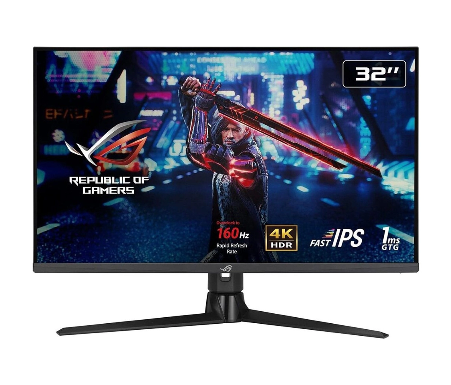 Asus Rog Strix Xg32Uq 32" Fast Ips 4K Uhd 160Hz 1Ms Hdr Freesync/G-Sync Dp Hdmi Usb Monitör ürün görseli