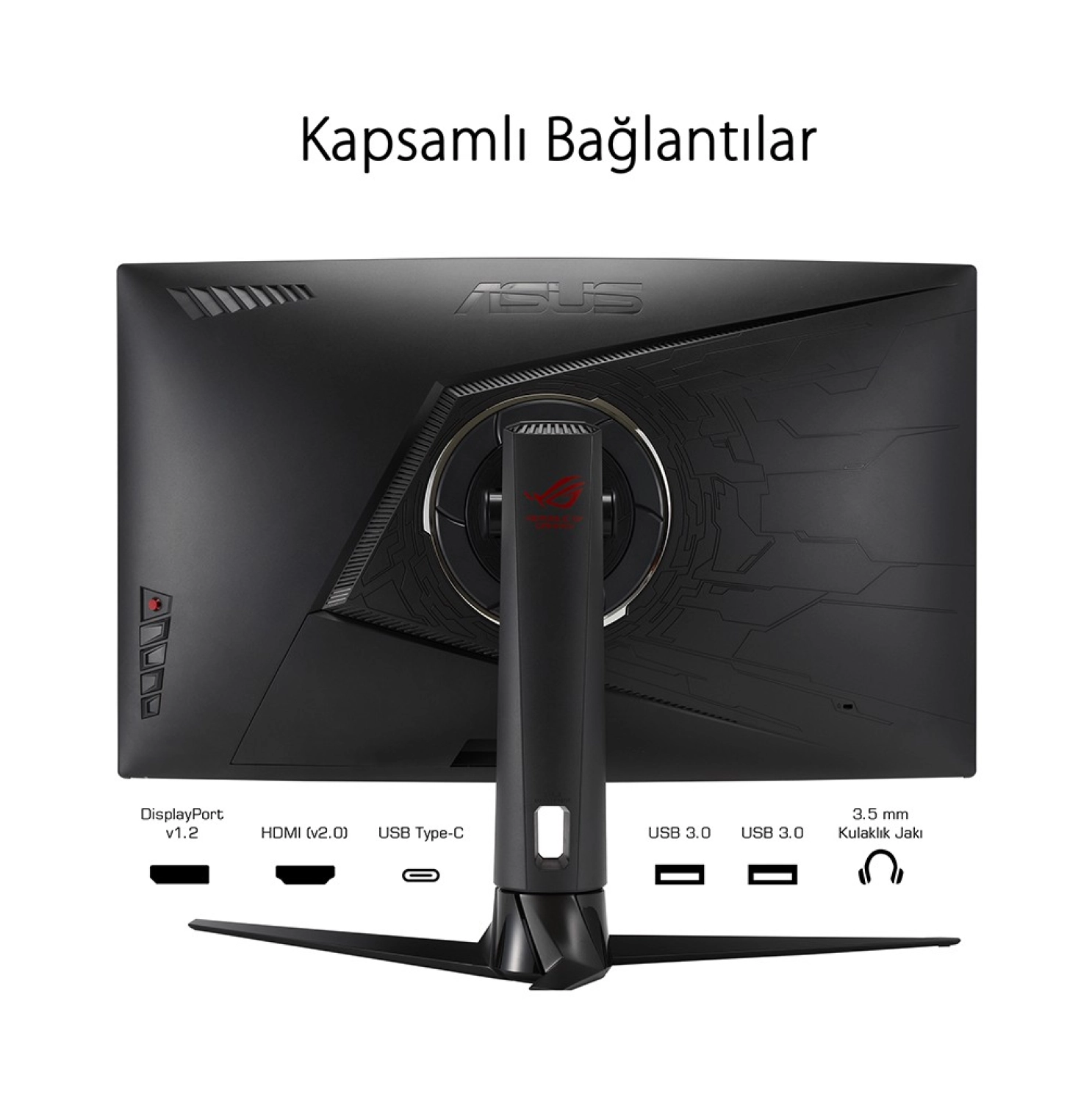 Asus Rog Strix Xg32Vc 31.5" 170Hz 1Ms (Hdmi+Display+Type-C) Freesync Qhd Curved Led Monitör - Görsel 3