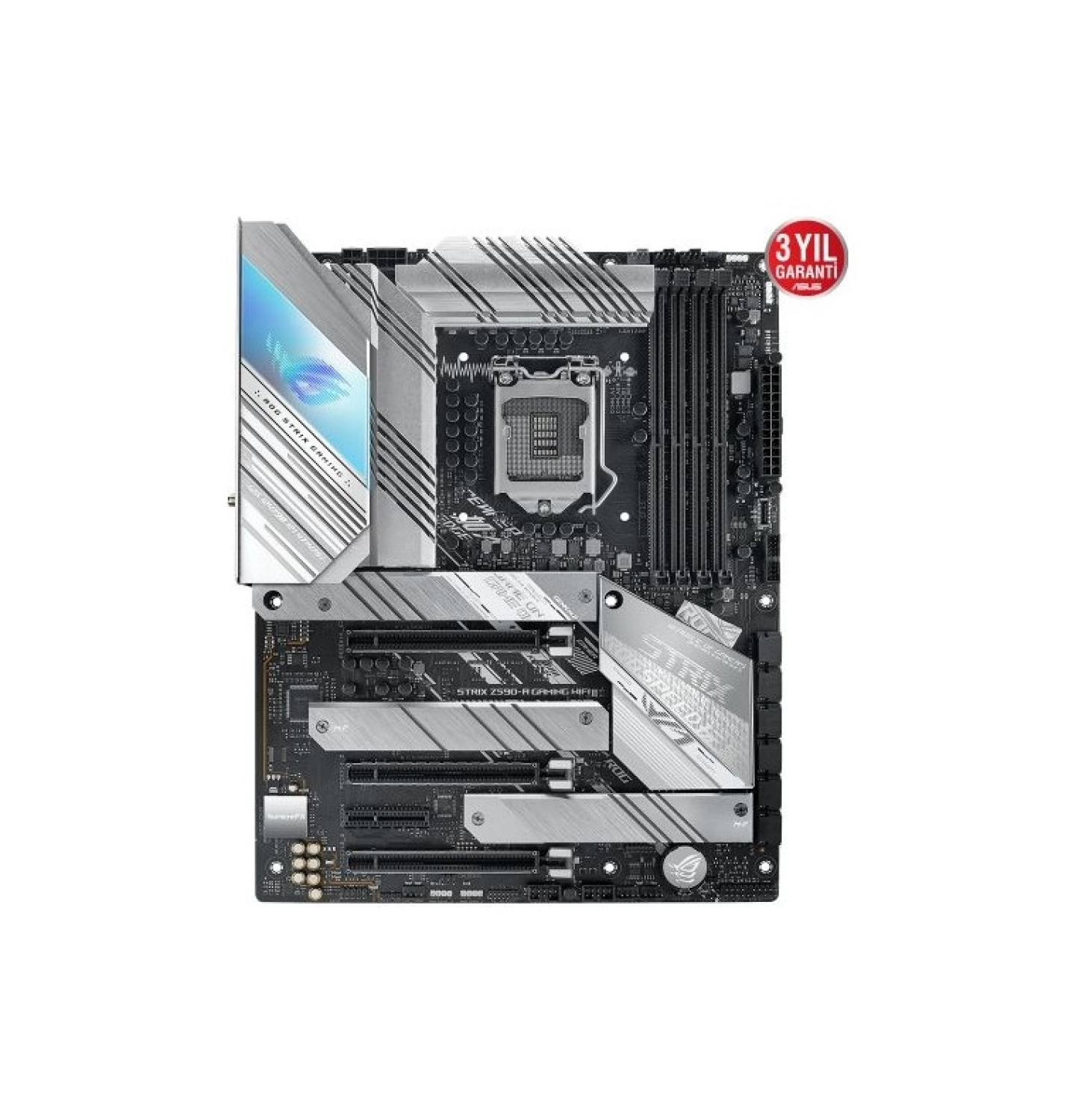 Asus Rog Strix Z590-A Gaming Wifi Intel Z590 Ddr4 5333 Mhz (Oc) Lga1200 Ax Wifi + Bt Atx Anakart - Görsel 3