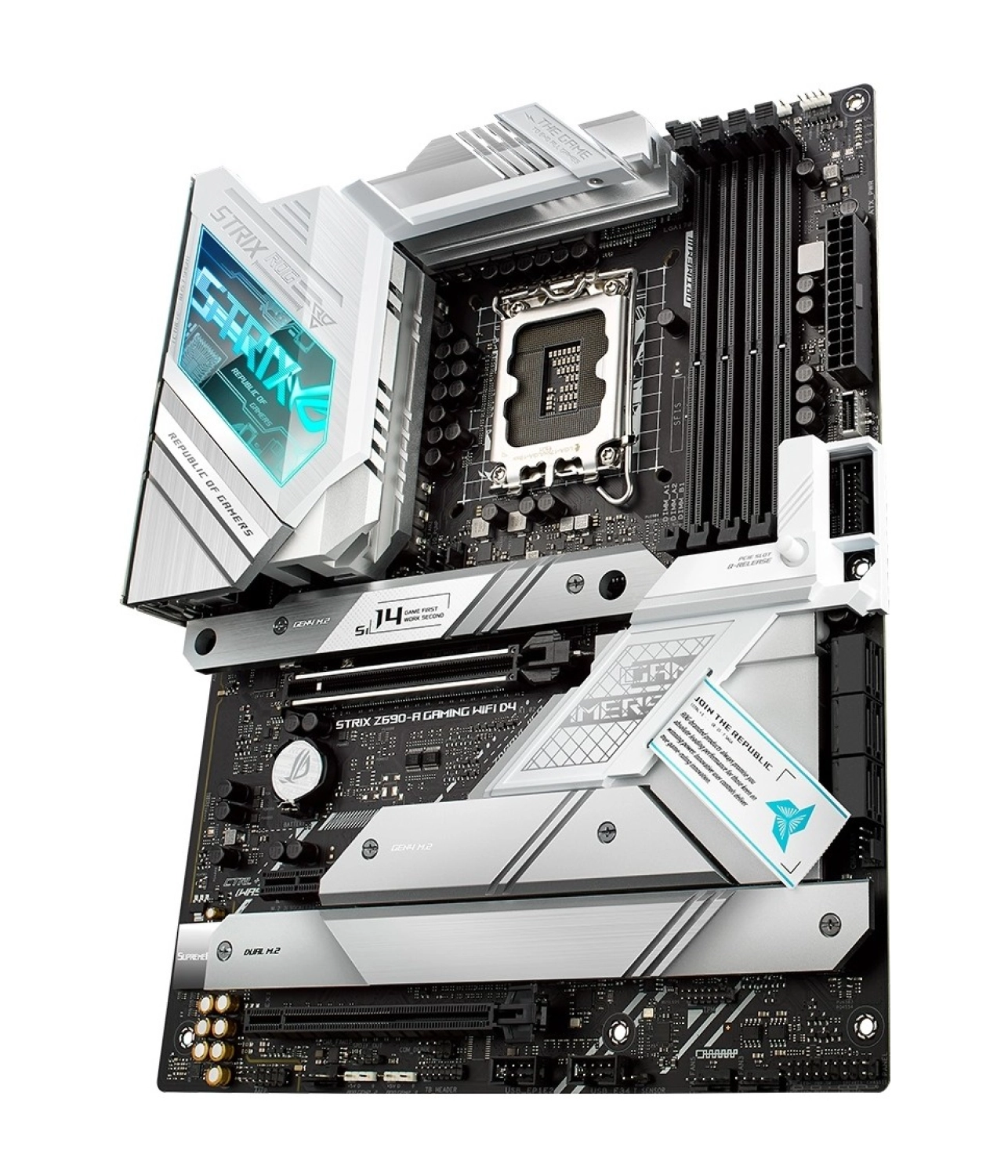 Asus Rog Strix Z690-A Gaming Wifi Intel Z690 Lga1700 Ddr5 6400 Mhz Atx ürün görseli