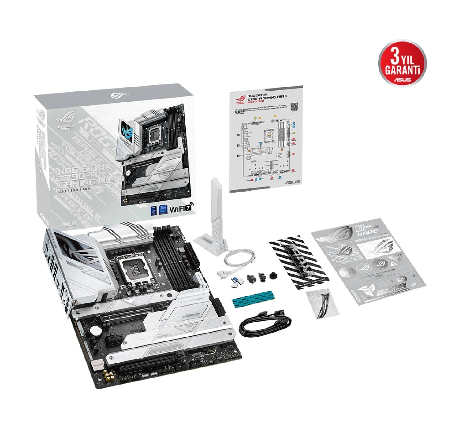 Asus Rog Strix Z790-A Gaming Wifi Ii Intel Z790 Ddr5 8000 Lga1700 Dp Hdmi 5X M2 Usb3.2 Wifi 7 Atx (Rog Strix Z790-A Gaming Wifi Ii ) Anakart - Görsel 6