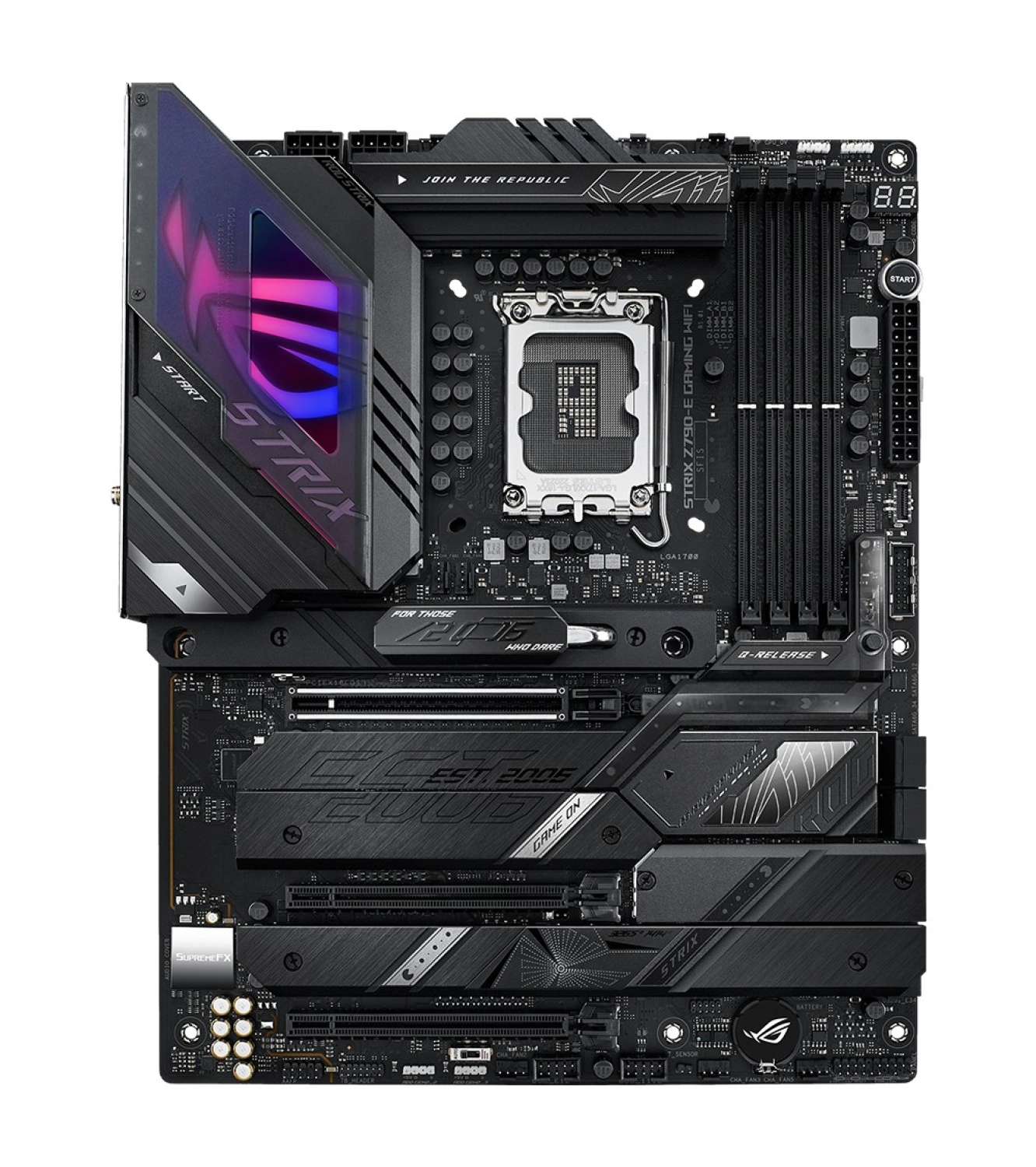 Asus Rog Strıx Z790-E Gaming Wıfı Intel Z790 Lga1700 Ddr5 7200 Dp Hdmı 5X M2 Usb3.2 Wifi 6E + Bt Aura Rgb 2.5Gbit Lan Atx (Rog Strıx Z790-E Gaming Wıfı) Anakart - Görsel 4