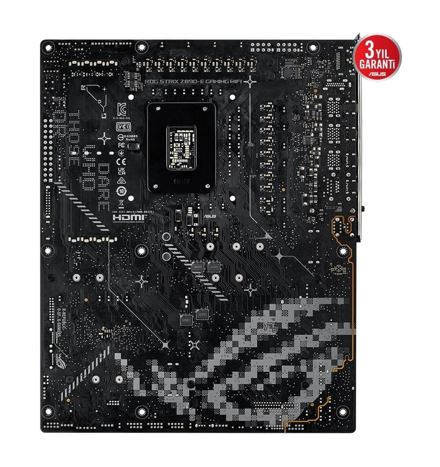 Asus Rog Strix Z890-E Gaming Wifi Ddr5 7Xm2 Usb3.2 Rgb Lan Atx - Görsel 4