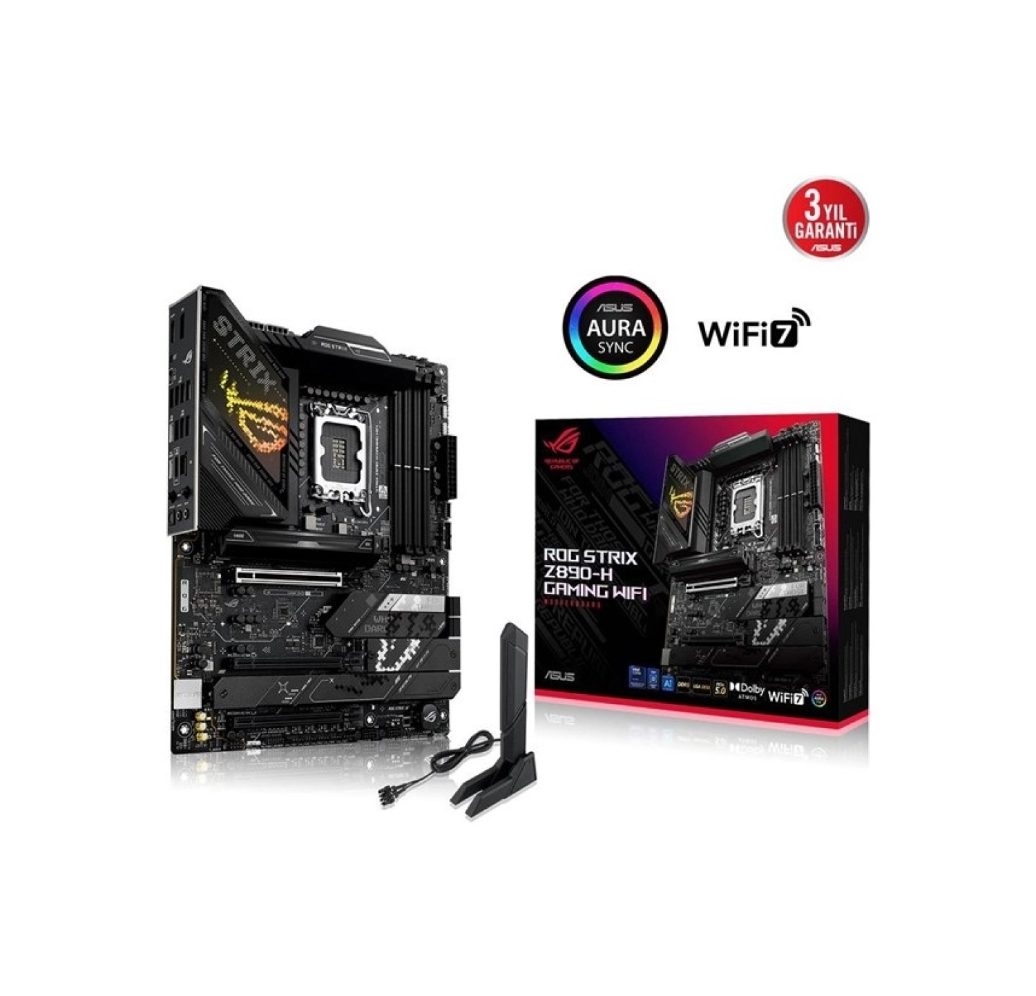 Asus Rog Strıx Z890-H Gaming Ddr5 Hdmı-Dp Usbc Pcıe 5.0 1851P Atx ürün görseli