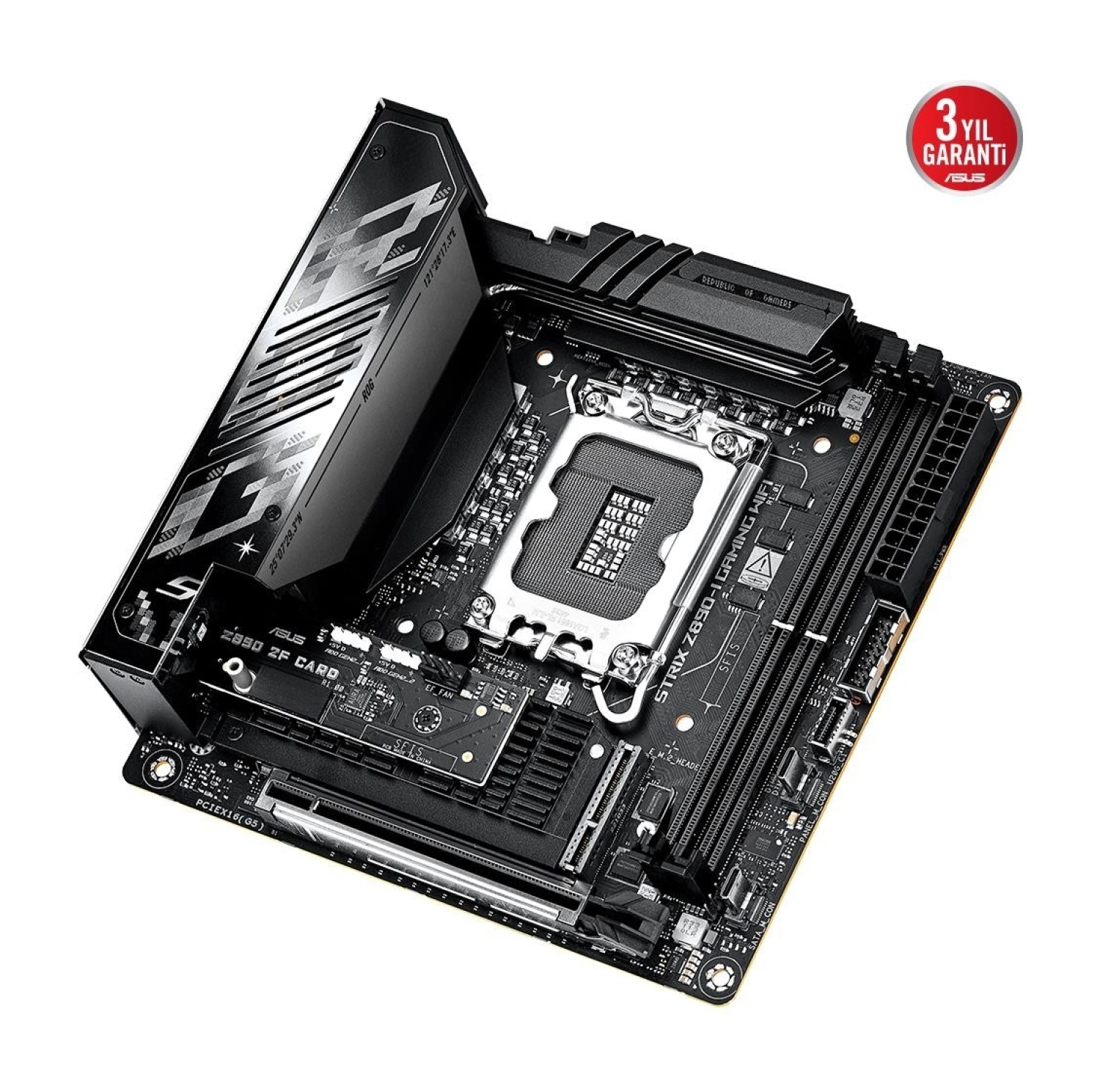 Asus Rog Strix Z890-I Gaming Wifi Ddr5 2Xm2 Usb3.2 Rgb Lan Mini Itx - Görsel 5