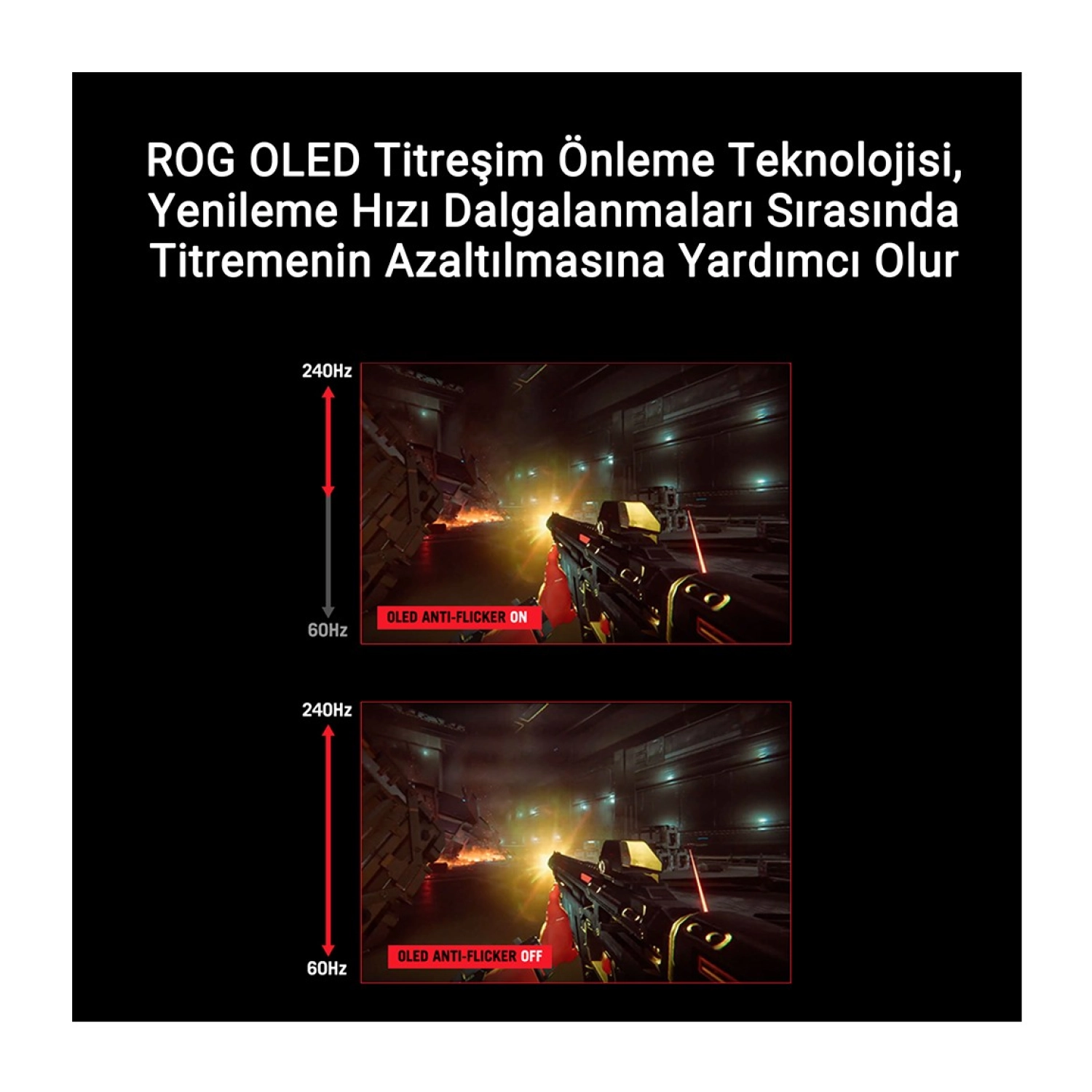 Asus Rog Swift Pg27Aqdm 27" 0.03 Ms Oled 2K Pivot 240 Hz Oyuncu Monitörü - Görsel 5