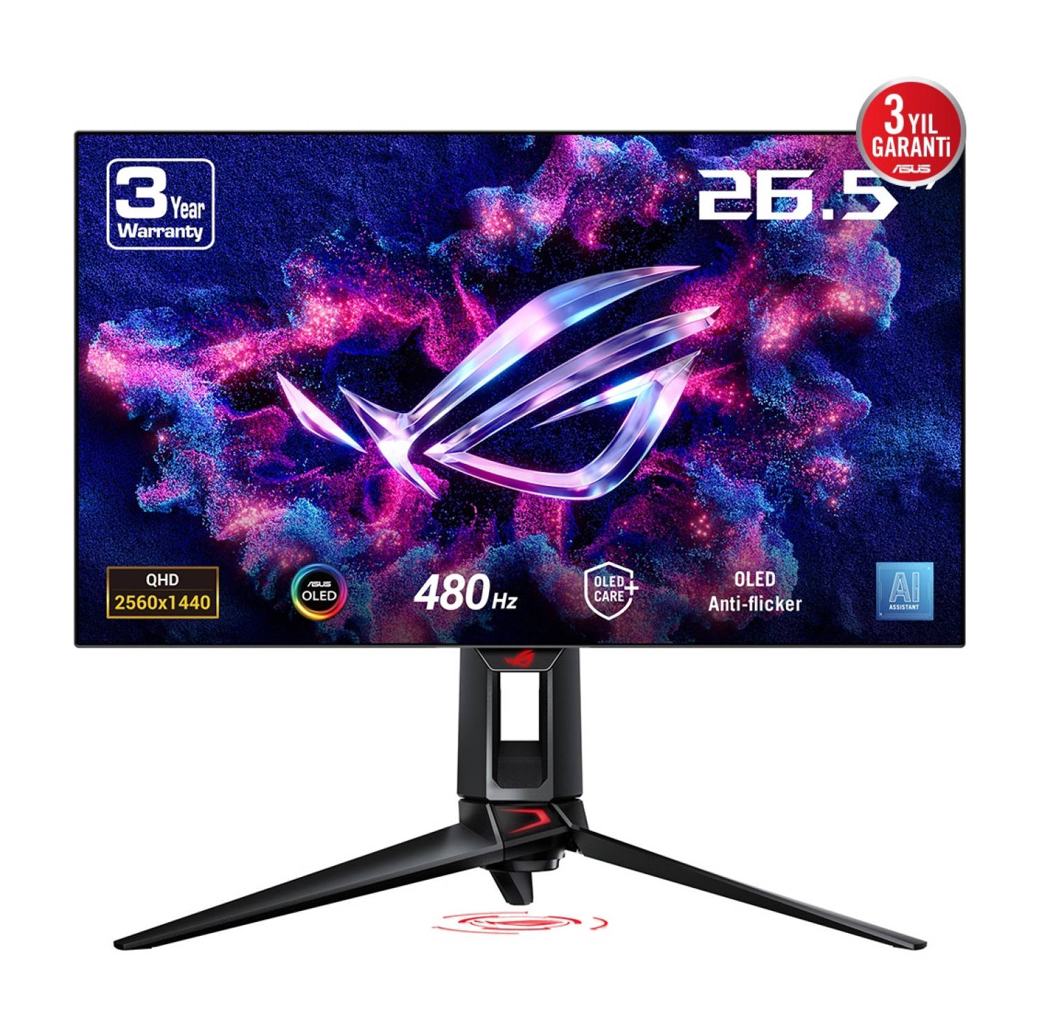 Asus Rog Swift Pg27Aqdp 26.5 Inç 480Hz 0.03Ms 2K Qhd Adaptive Sync Woled Gaming Monitör - Görsel 4
