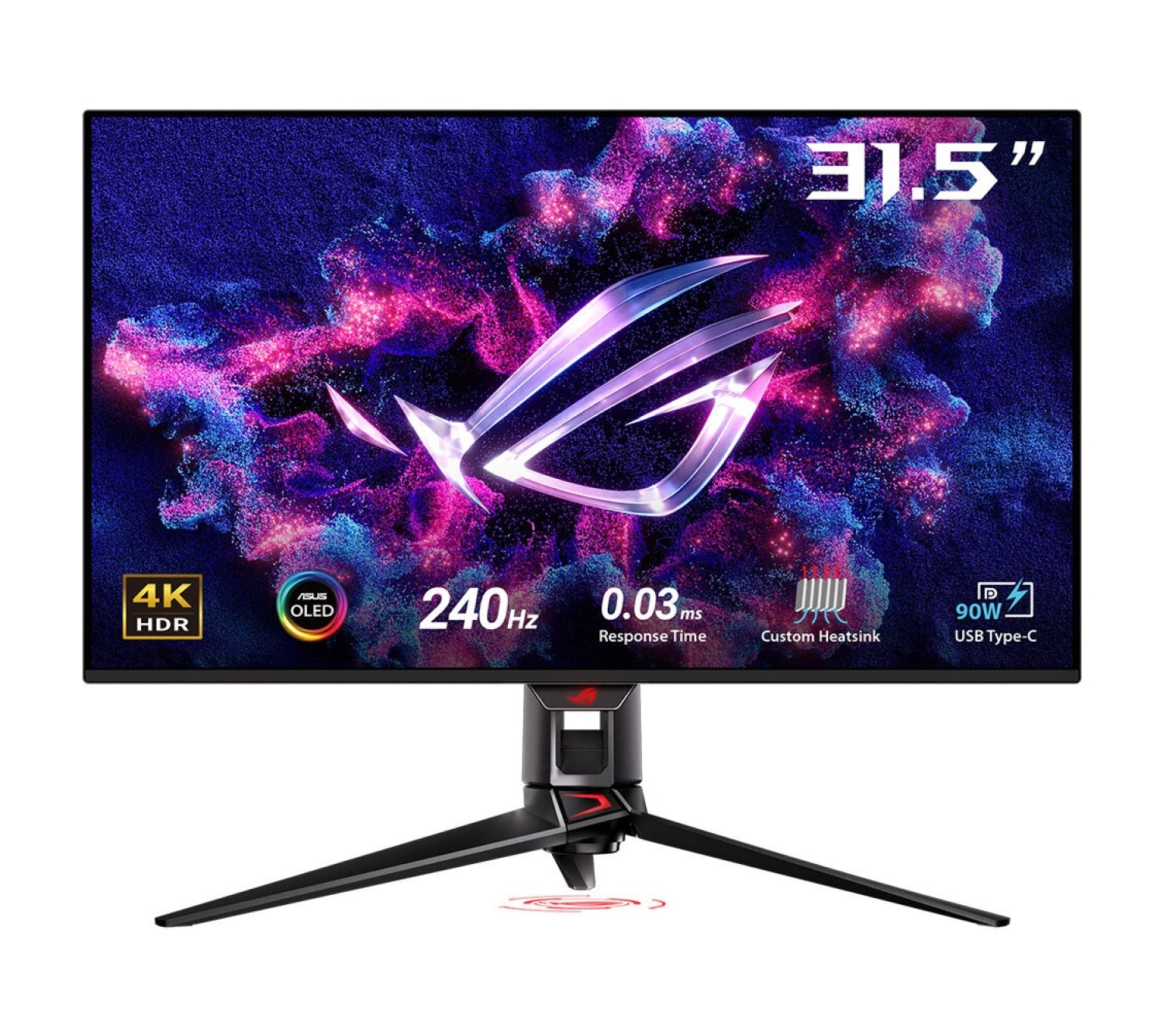 Asus Rog Swift Pg32Ucdmz 31.5" Qd-Oled 4K Uhd 240Hz 0.03Ms Usb-C Dp Hdmi Gaming Monitör - Görsel 5
