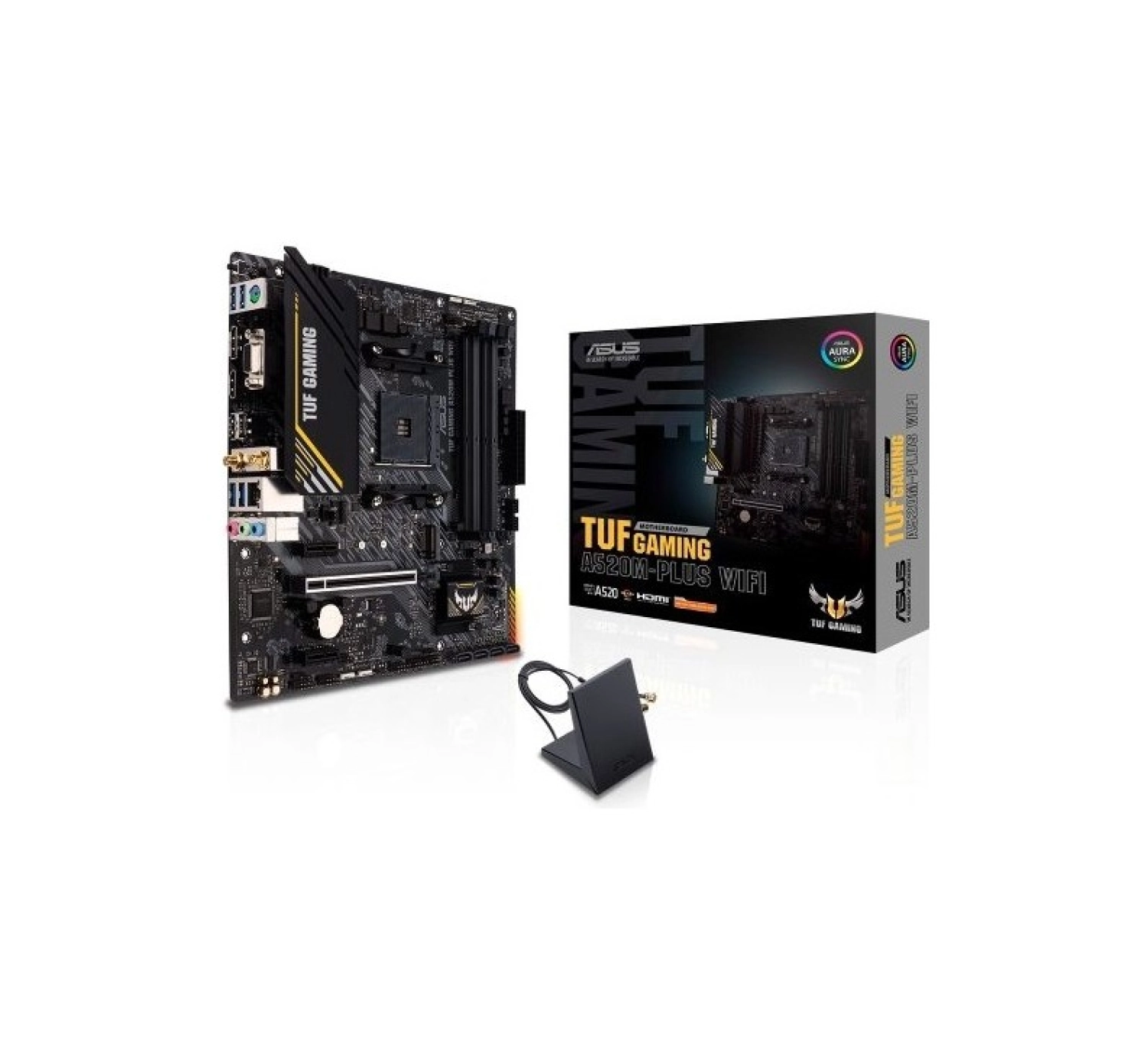 Asus Tuf Gaming A520M-Plus Wıfı Amd A520 Am4 Ddr4 4800 Dp Hdmı Vga M2 Usb3.2 Ac Wifi + Bt Aura Rgb Matx (Tuf Gaming A520M-Plus Wıfı) Anakart ürün görseli