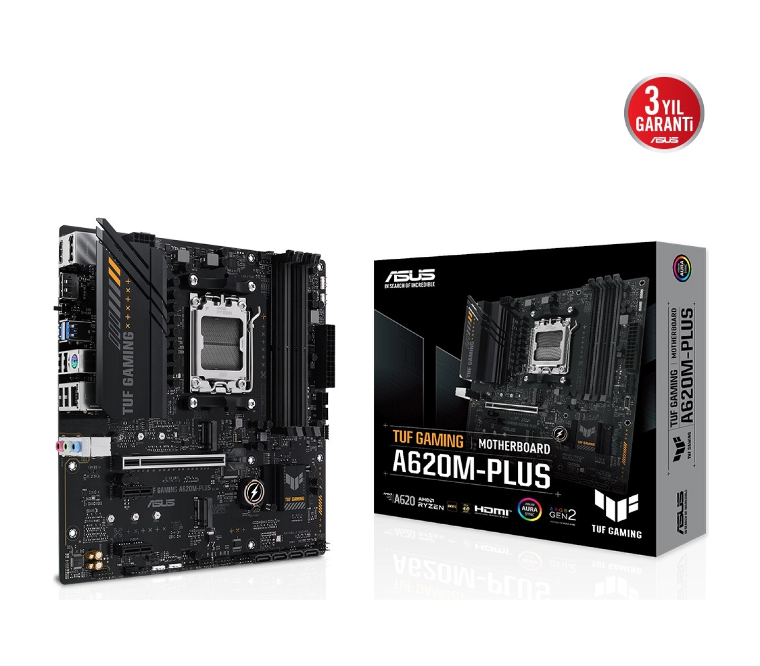 Asus Tuf Gaming A620M-Plus Amd A620 Am5 Ddr5 Matx Anakart ürün görseli