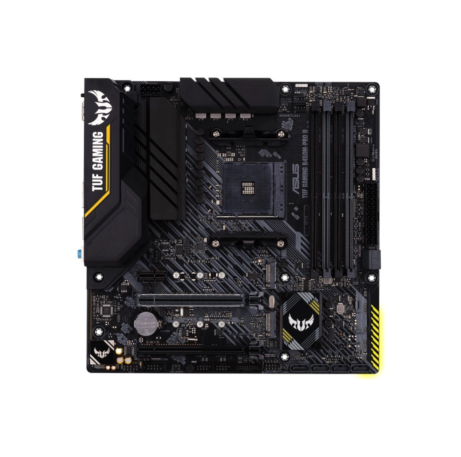 Asus Tuf Gaming B450M-Pro Ii Amd B450 Ddr4 4400 Mhz (Oc) Am4 Matx Anakart - Görsel 3
