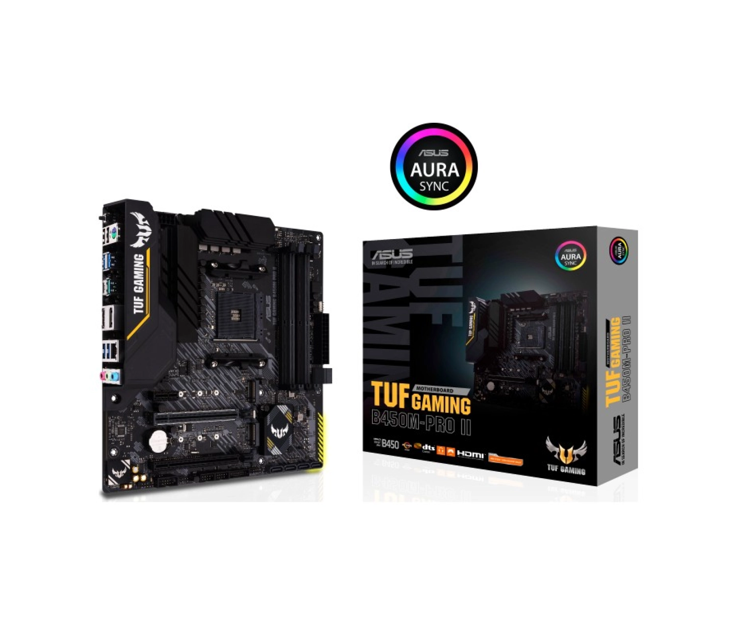 Asus Tuf Gaming B450M-Pro Ii Amd B450 Ddr4 4400 Mhz (Oc) Am4 Matx Anakart - Görsel 2