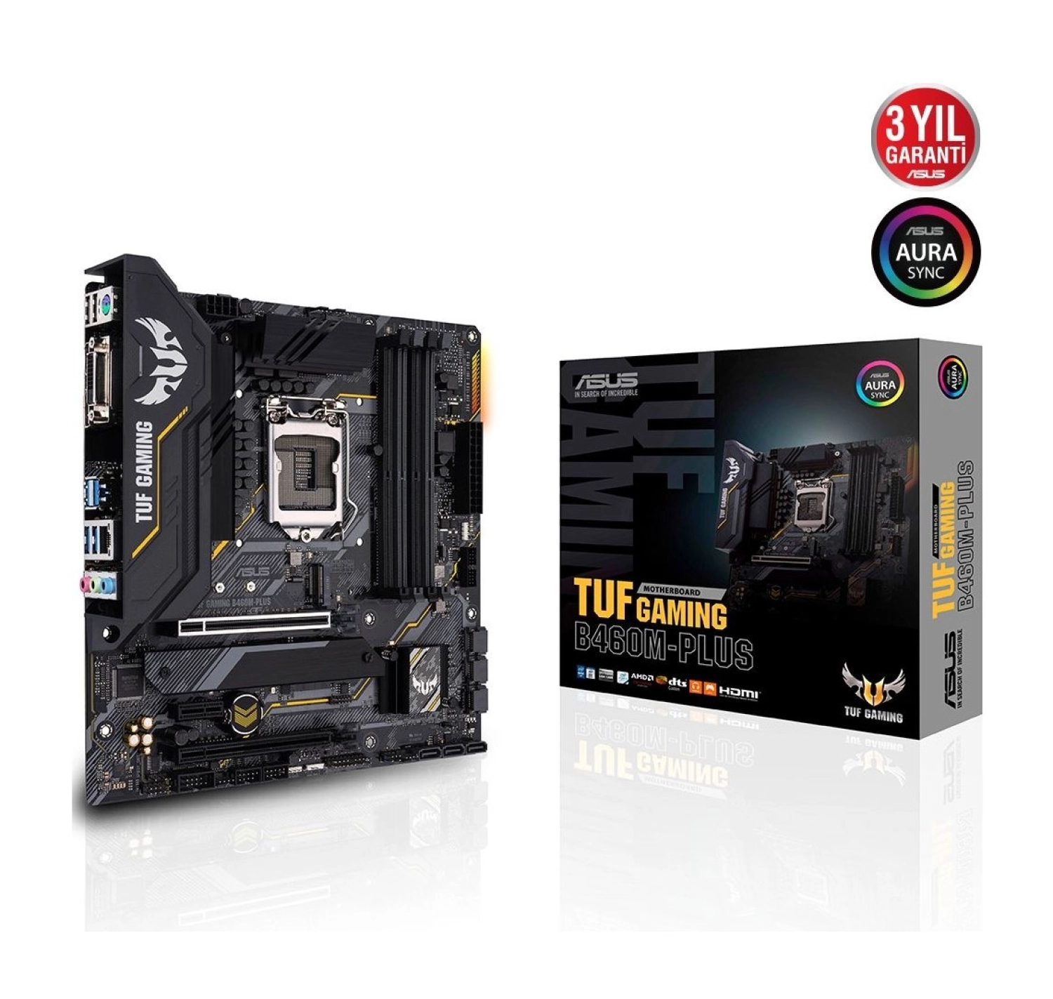 Asus Tuf Gaming B460M-Plus Intel B460 Ddr4 2933 Mhz Lga1200 Matx Anakart - Görsel 4
