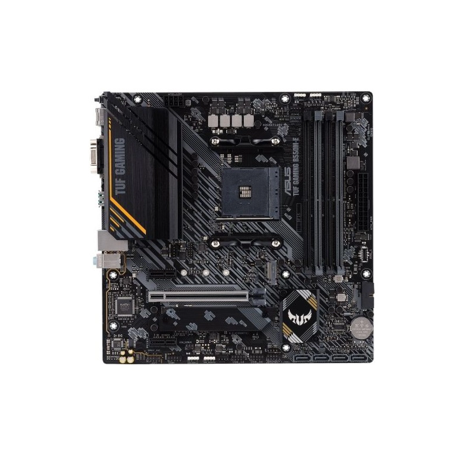 Asus Tuf Gamıng B550M-E Amd B550 Am4 Ddr4 4800 Dp Hdmı Vga Çift M2 Usb3.2 Aura Rgb Matx (Tuf Gamıng B550M-E) Anakart - Görsel 2