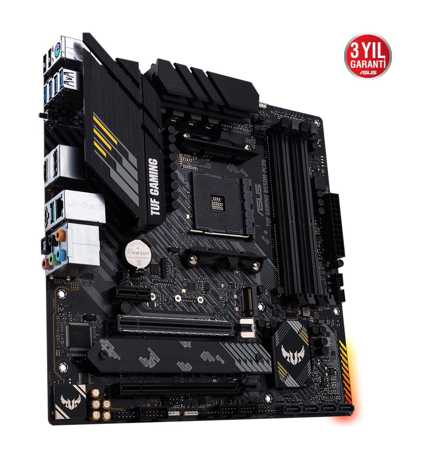 Asus Tuf Gaming B550M-Plus Amd B550 Am4 Ddr4 4400 Dp Hdmı Çift M2 Usb3.2 Argb 2.5Gbit Lan Matx (Tuf Gaming B550M-Plus) Anakart - Görsel 3