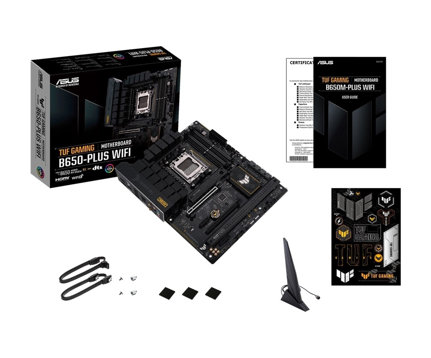 Asus Tuf Gaming B650-Plus Wifi Amd B650 Am5 Ddr5 Atx Anakart - Görsel 3