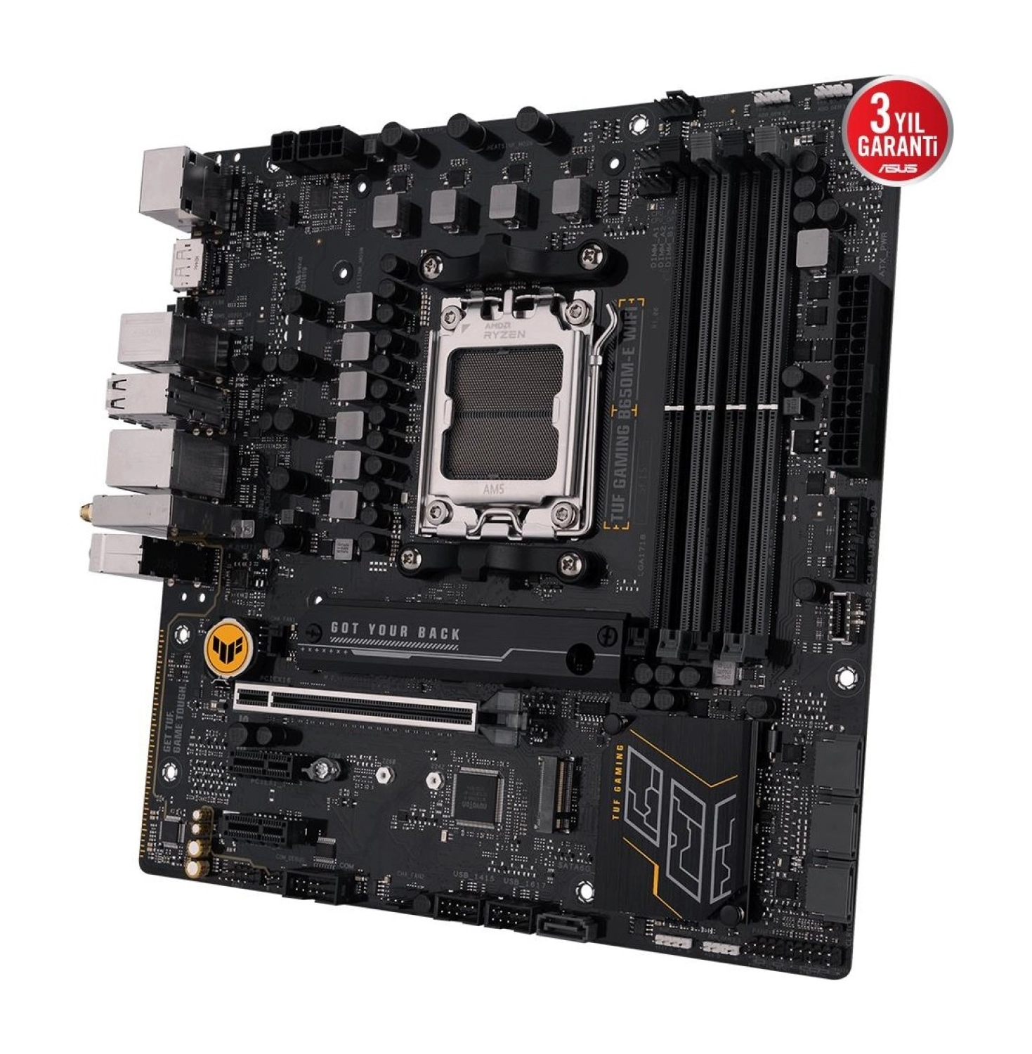 Asus Tuf Gaming B650M-E Wifi Amd B650 Am5 Ddr5 Matx Anakart - Görsel 5